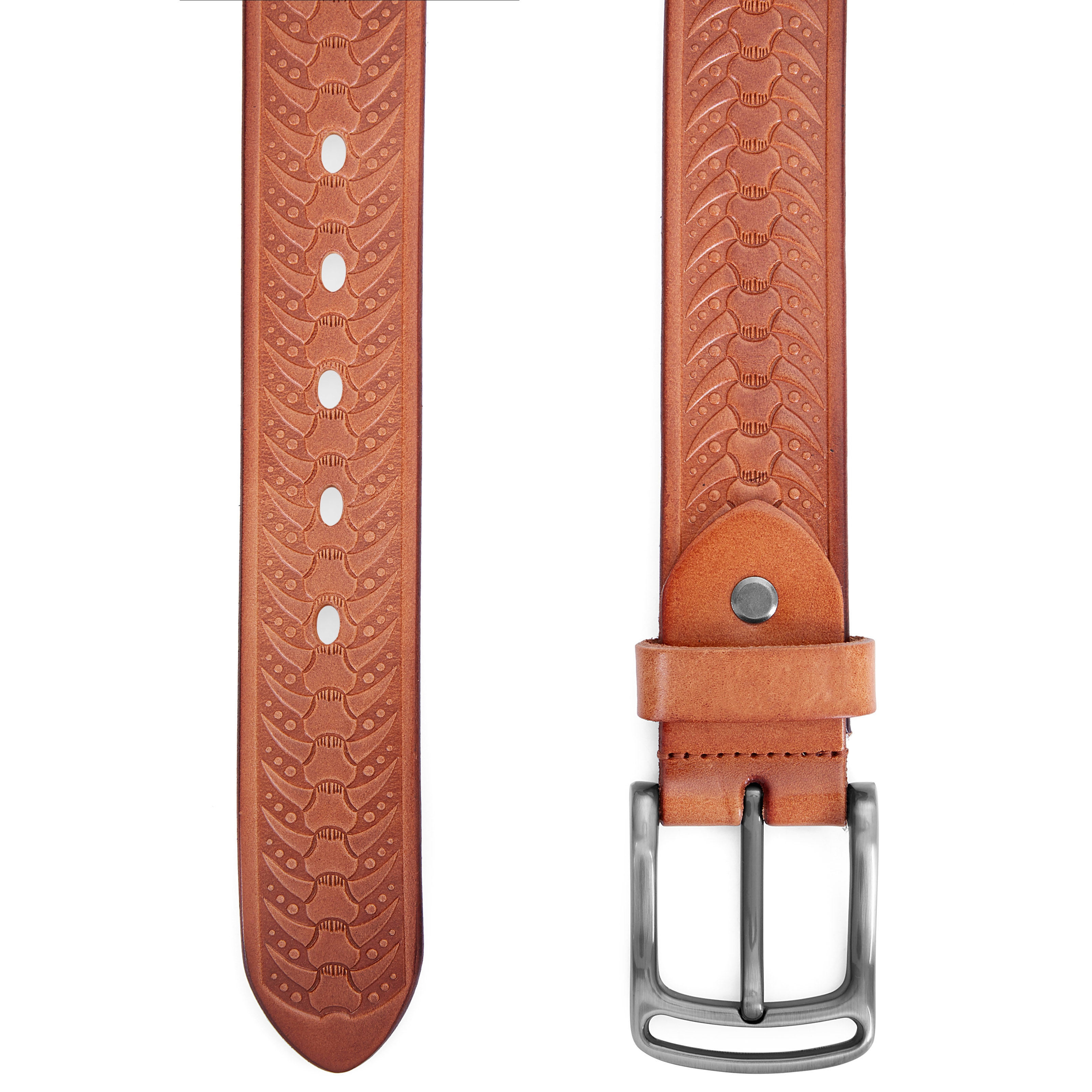 Viskinvärinen kohokuvioitu vyö - 2