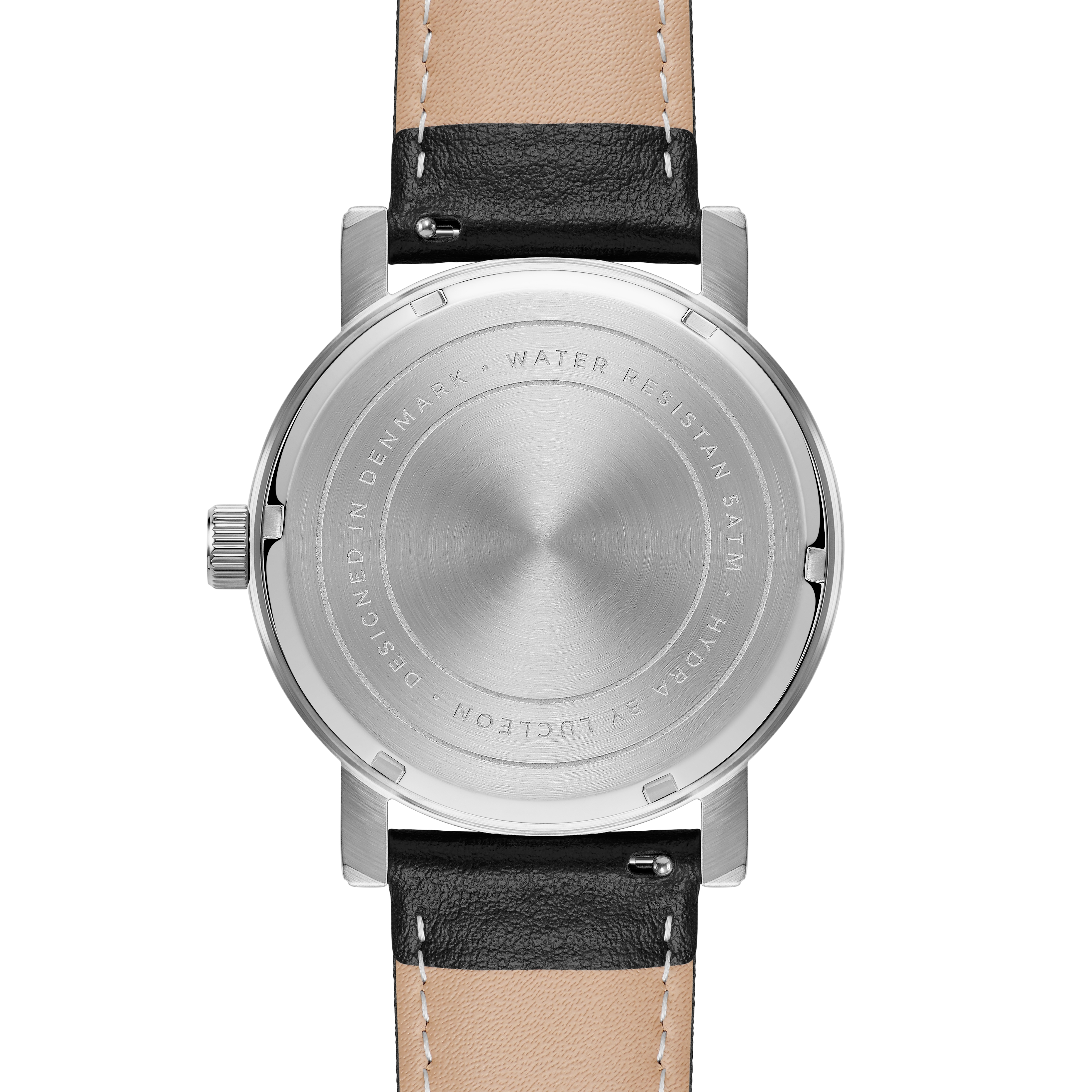 Hydra | Zwart Roestvrijstalen Horloge in Vintage-stijl - 3