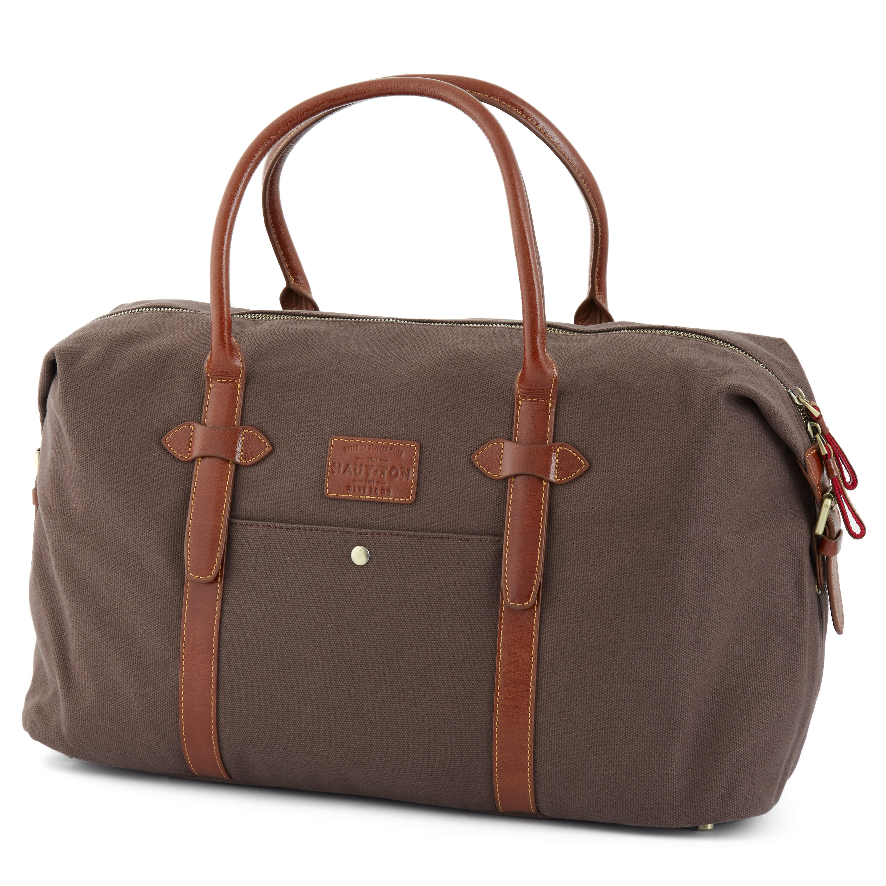 Braune Canvas Reisetasche - 1