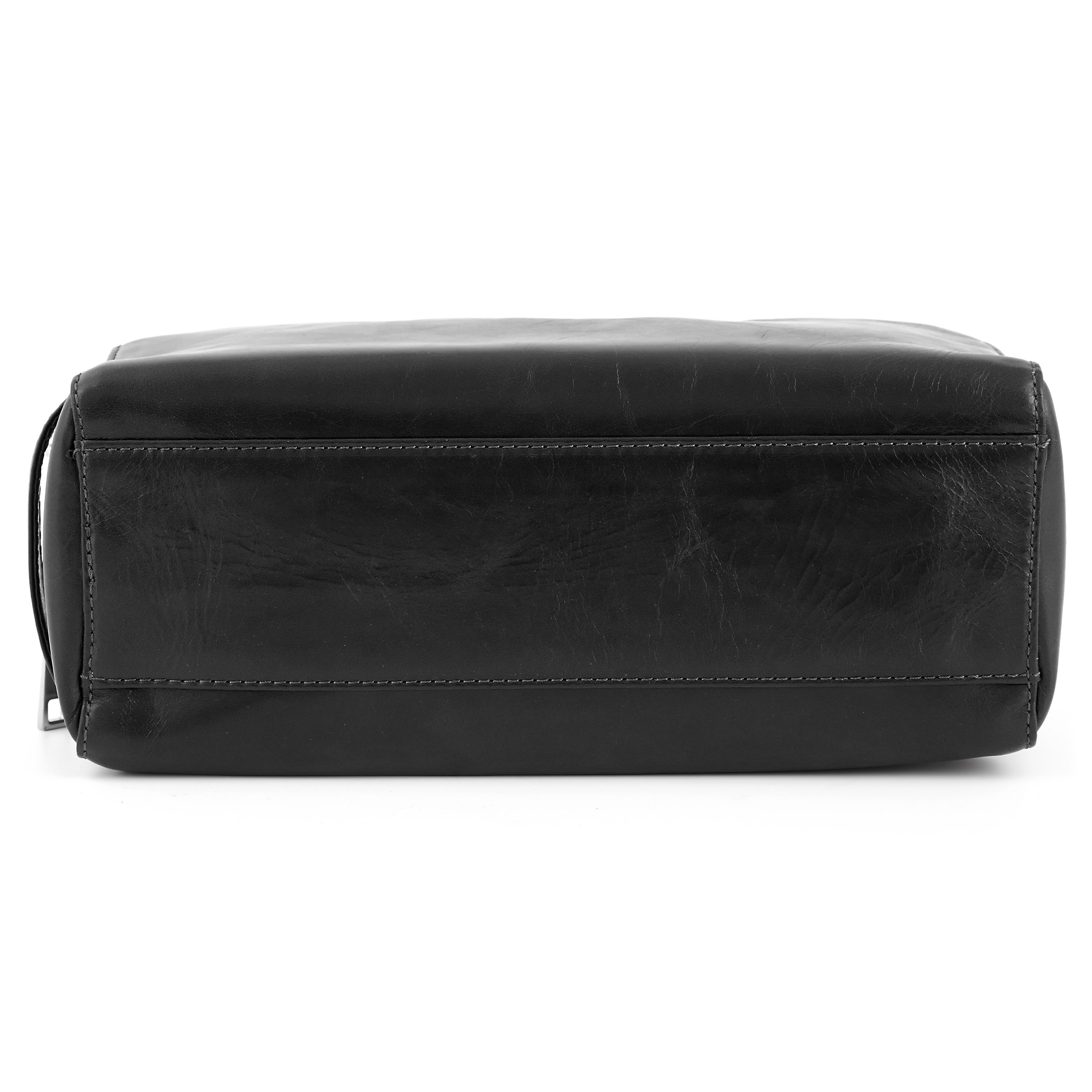 Black Double Zip Jasper Wash Bag - 6