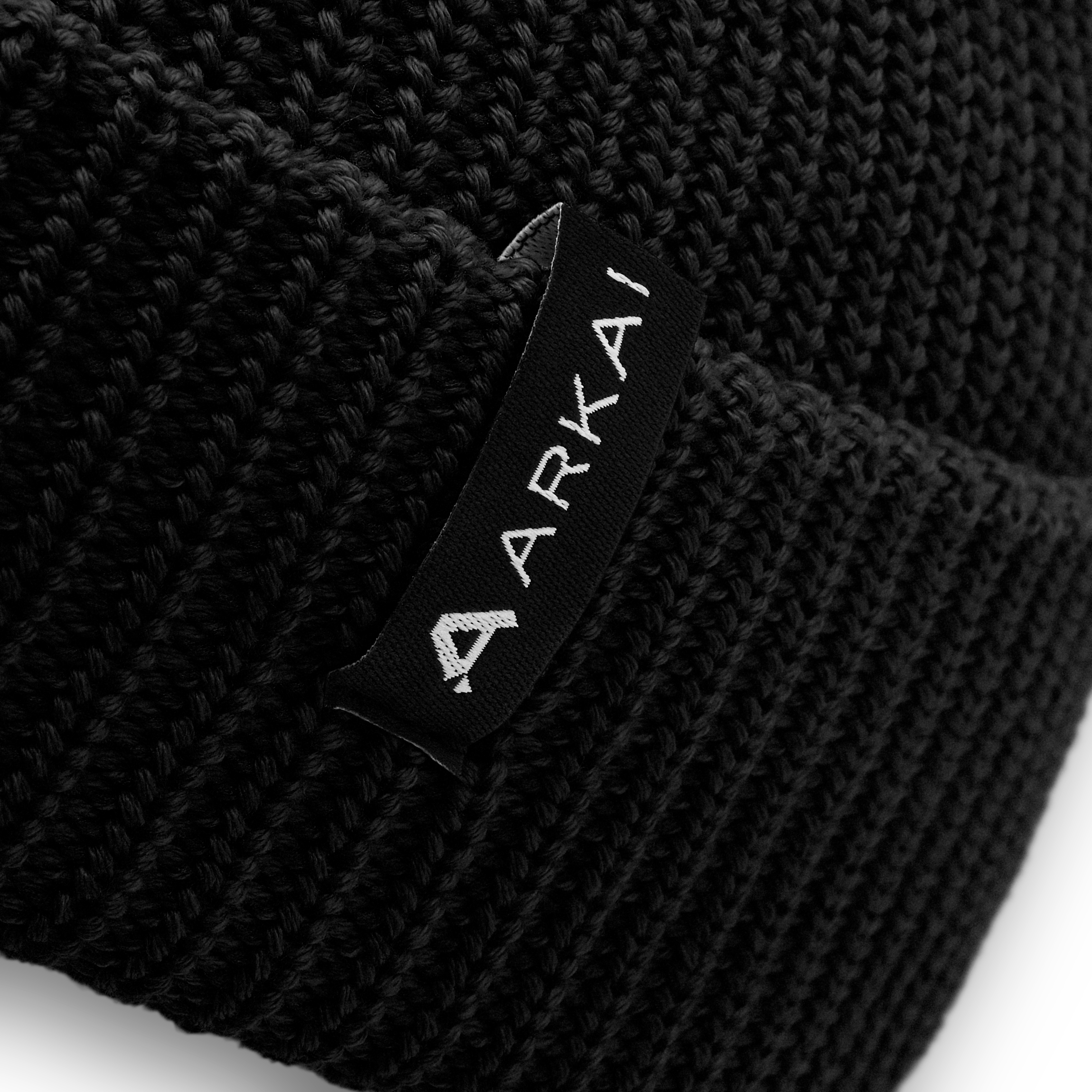 Nordic | Schwarze Fisherman-Beanie aus Polyester - 4