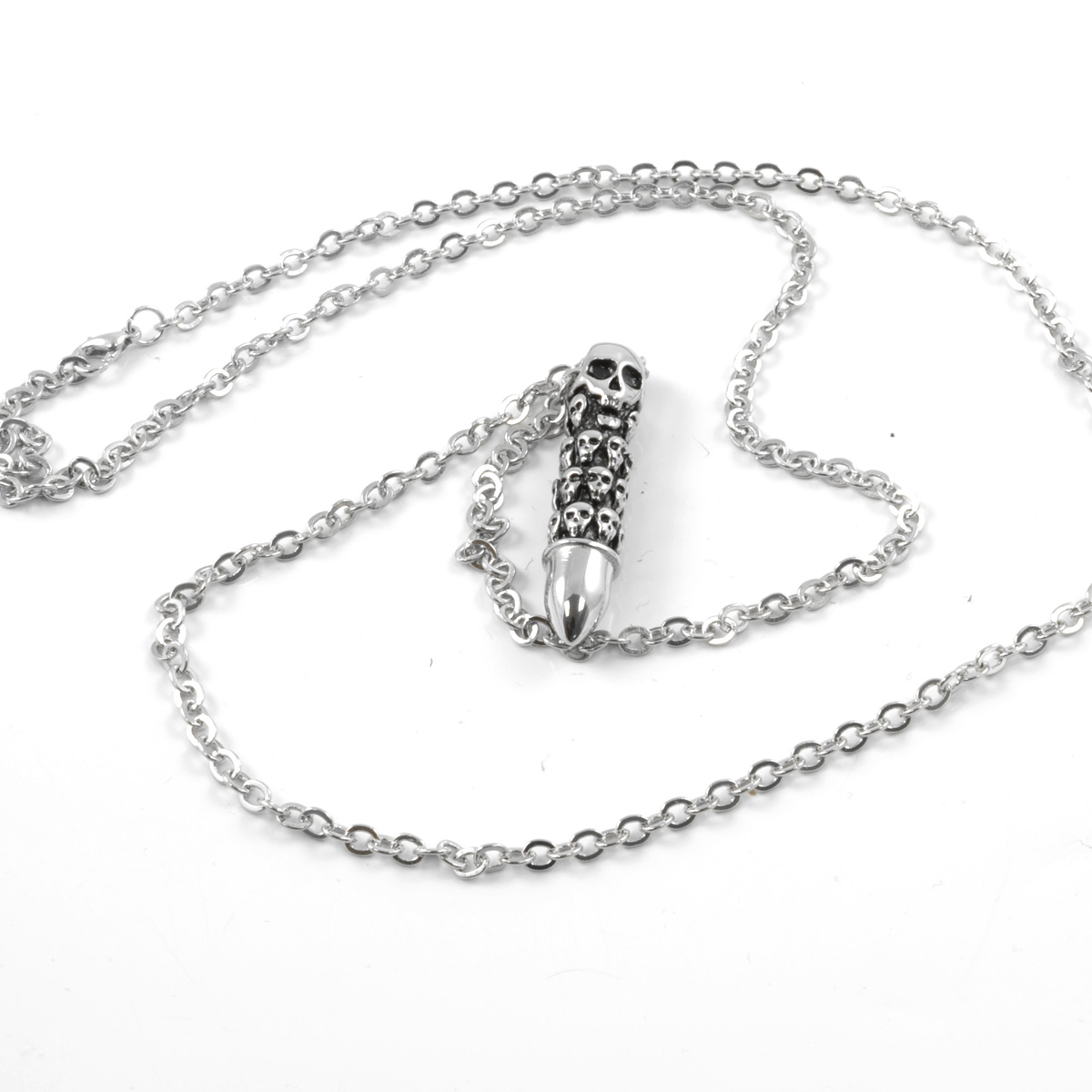 Skjeletthode Patron Stålhalskjede - 2