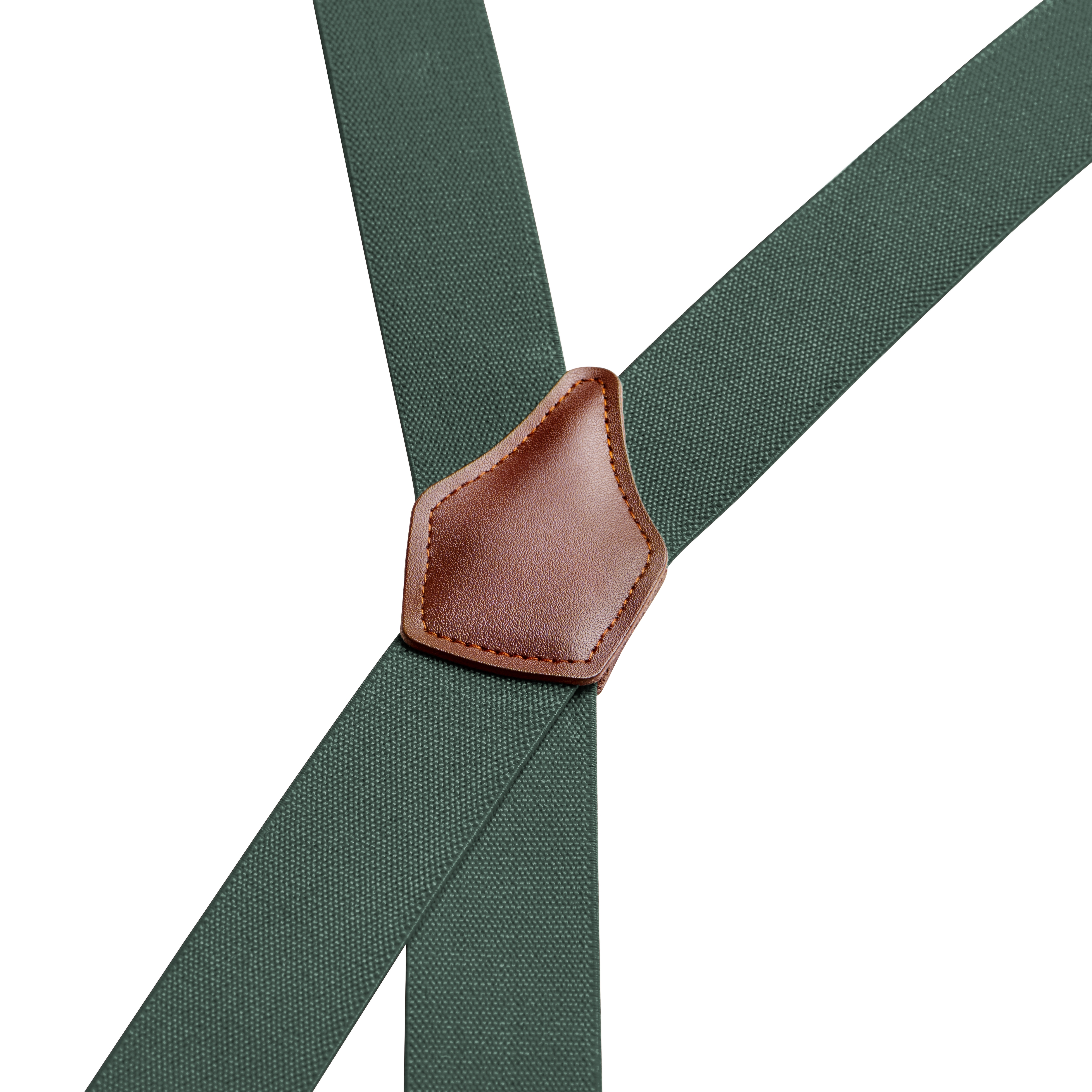 Vexel | Breda Mörkgröna Anpassningsbara Hängslen med X-design - 2