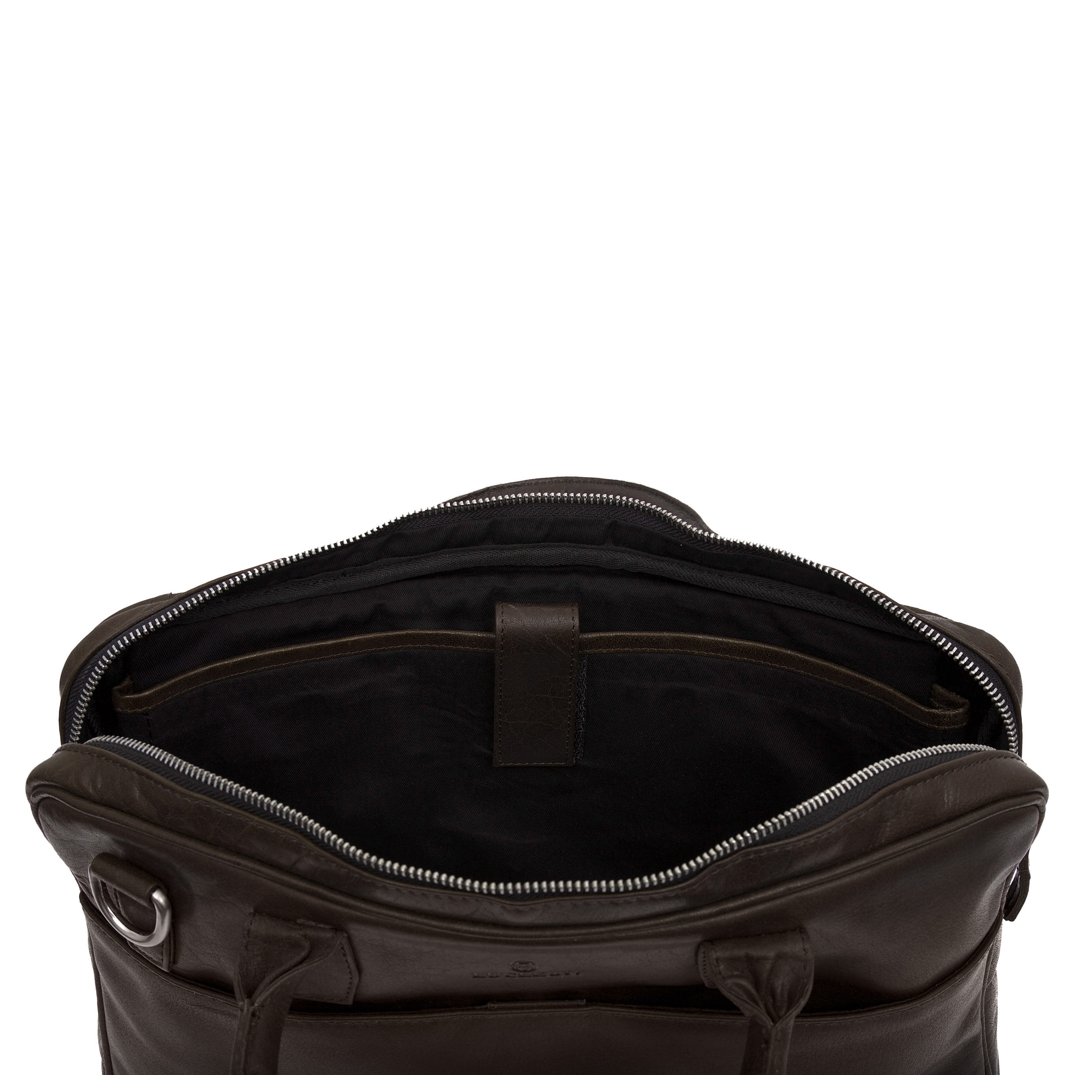 Montreal Dunne 13" Executive Bruine Leren Tas - 7