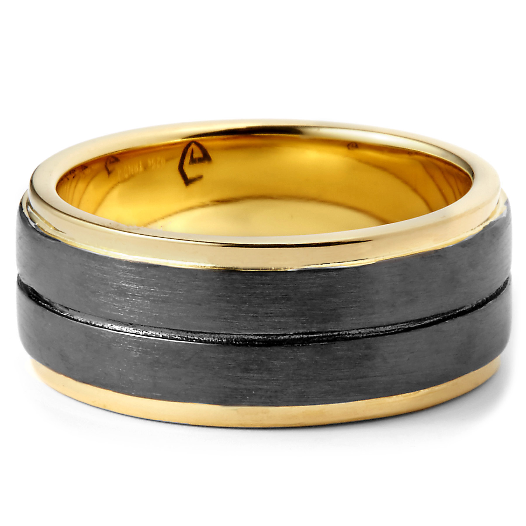 Walter Oxidierter Vergoldeter 925er Silber Ring - 2