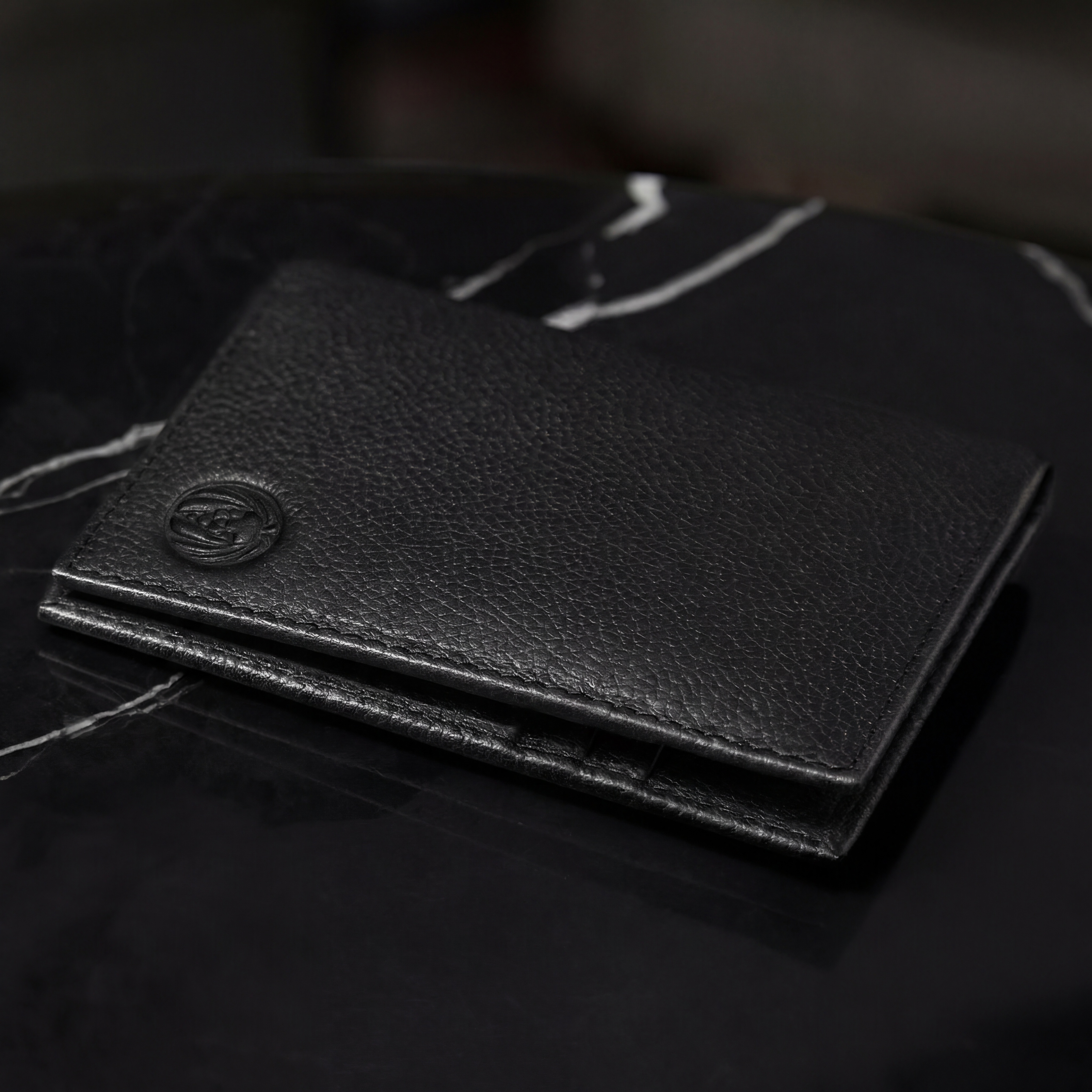 Luigi crni kožni novčanik za kartice s RFID zaštitom - 4