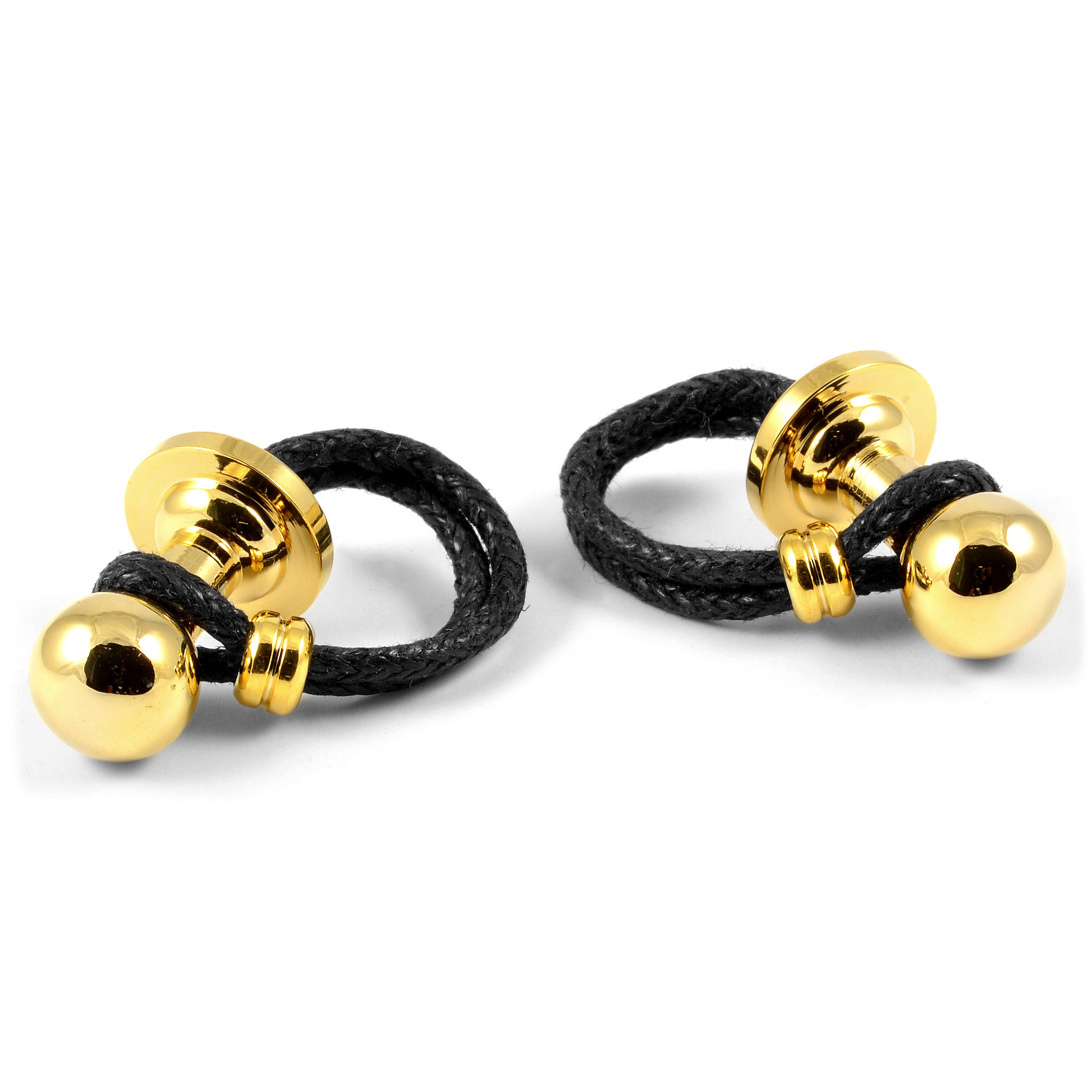 Goudkleurige Pion Manchetknopen - 1