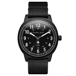 Scout | Black Aluminium Military Watch With Black Dial & Black Nato Strap