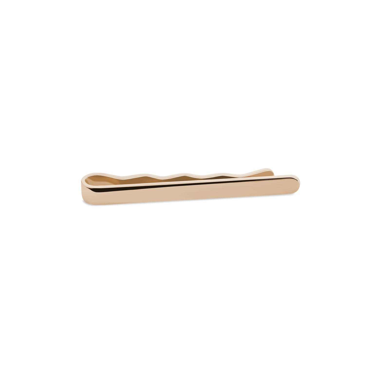 Prendedor de Gravata Redondo Dourado Rosa Polido de 4 cm Prendedor de Gravata Redondo Dourado Rosa Polido de 4 cm
