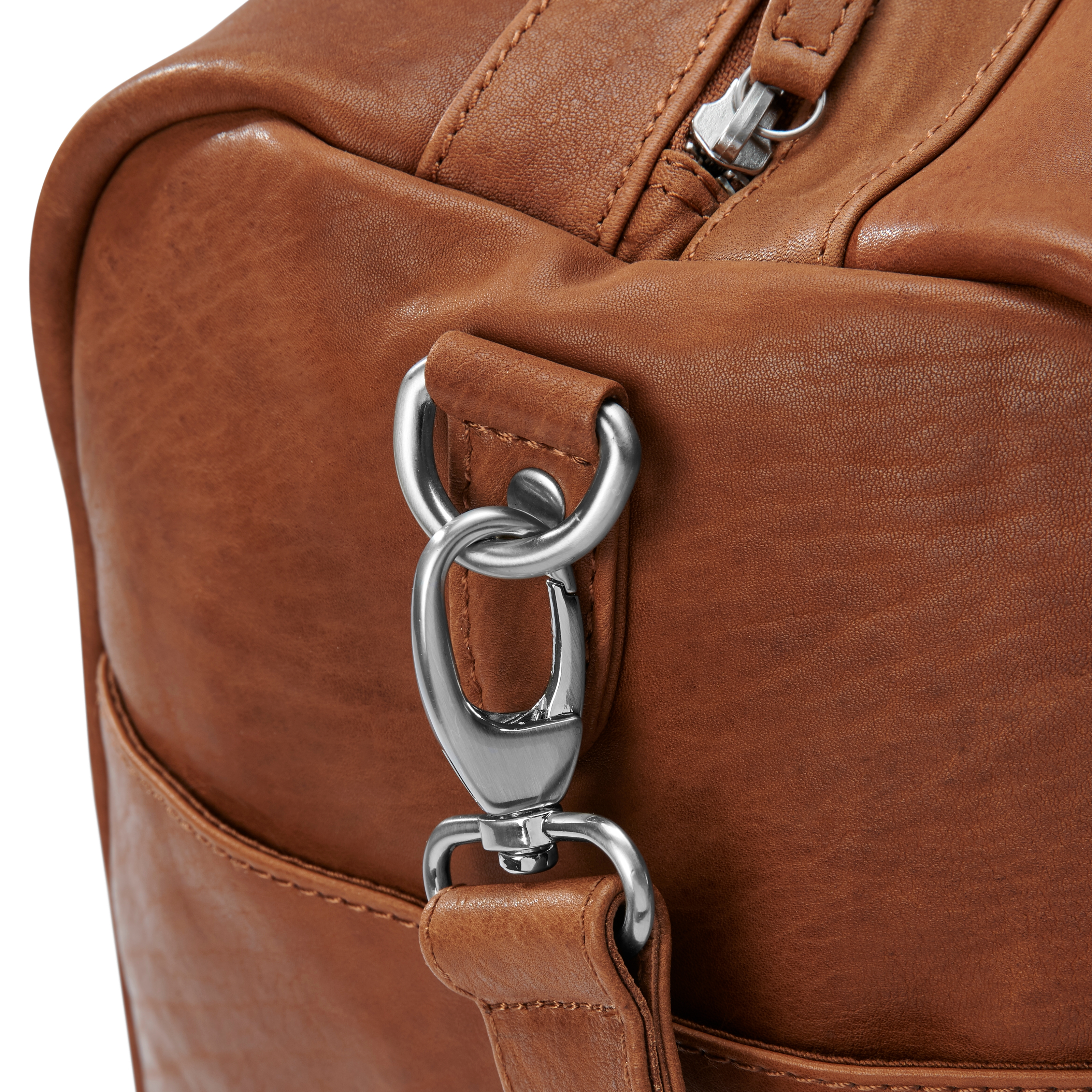 Bolsa de viaje de cuero marrón claro Cambodia - 7