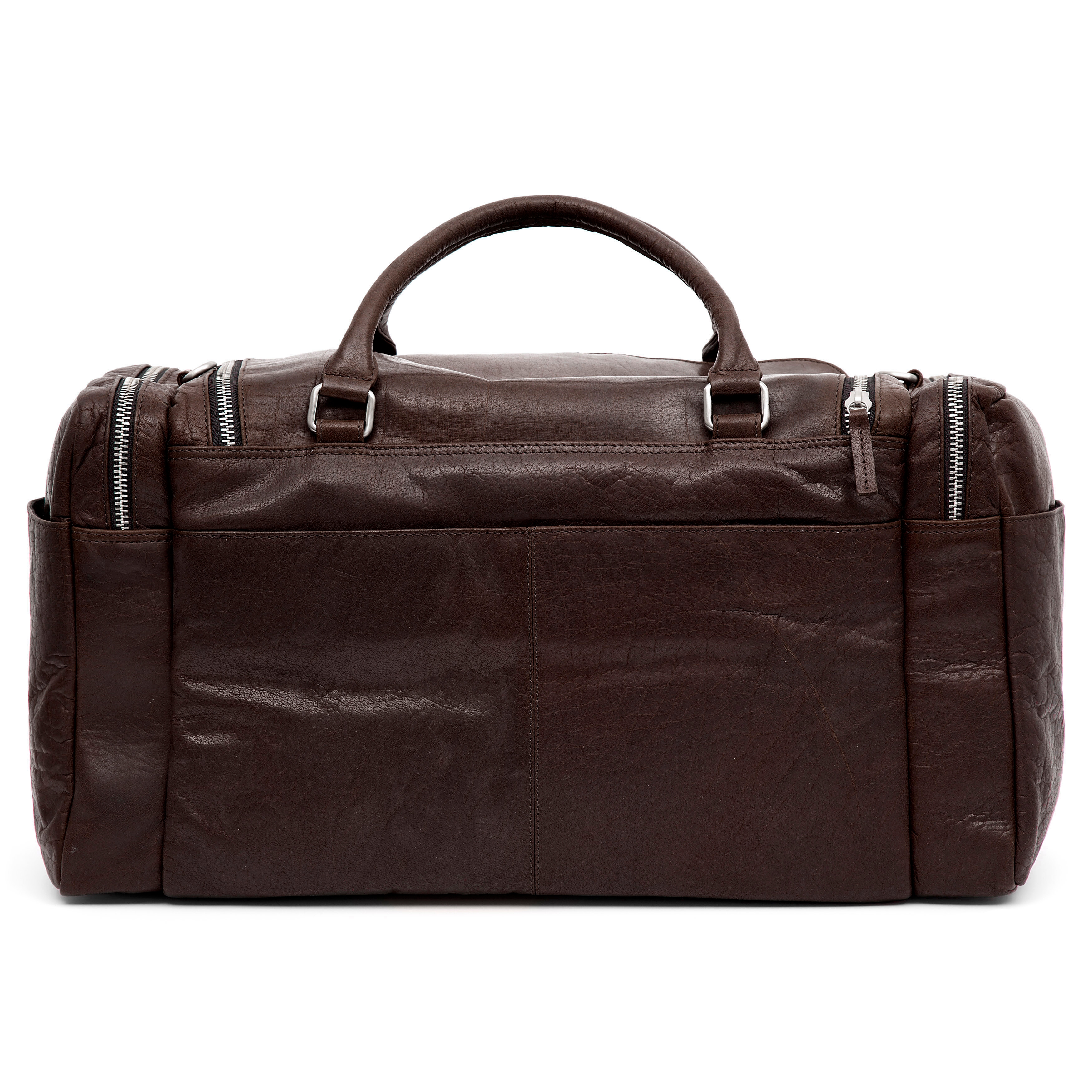 Σκούρα Καφέ Δερμάτινη Ταξιδιωτική Τσάντα Montreal - 3