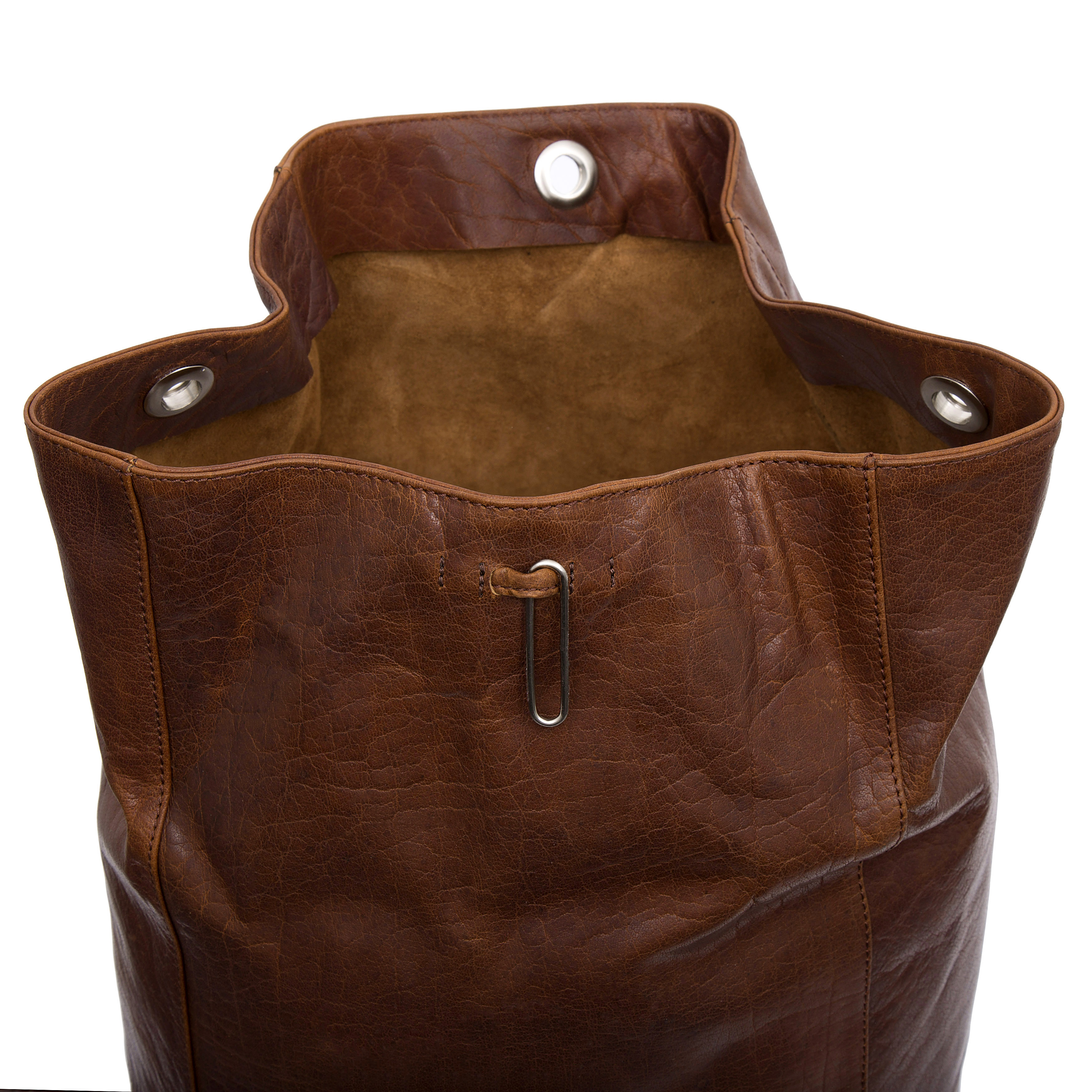 Montreal Classic Leather Tan Duffel Bag - 9