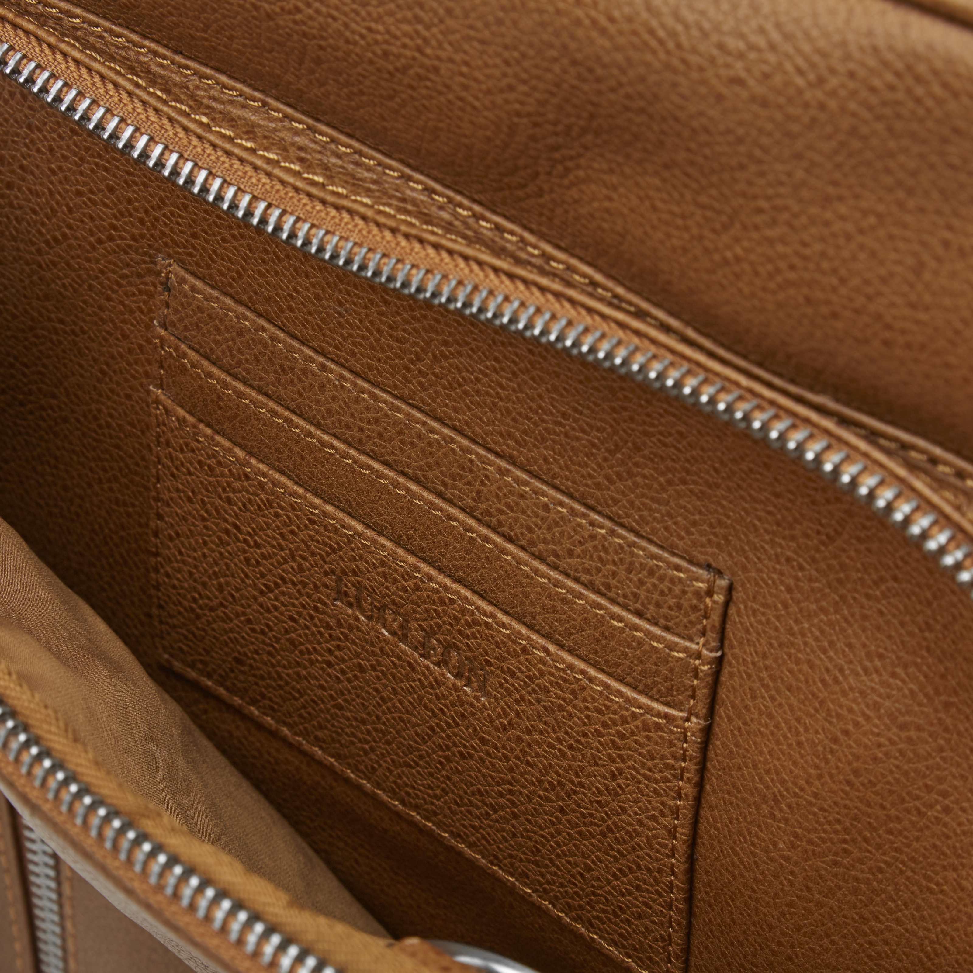 Tan Leather Reporter Bag - 11