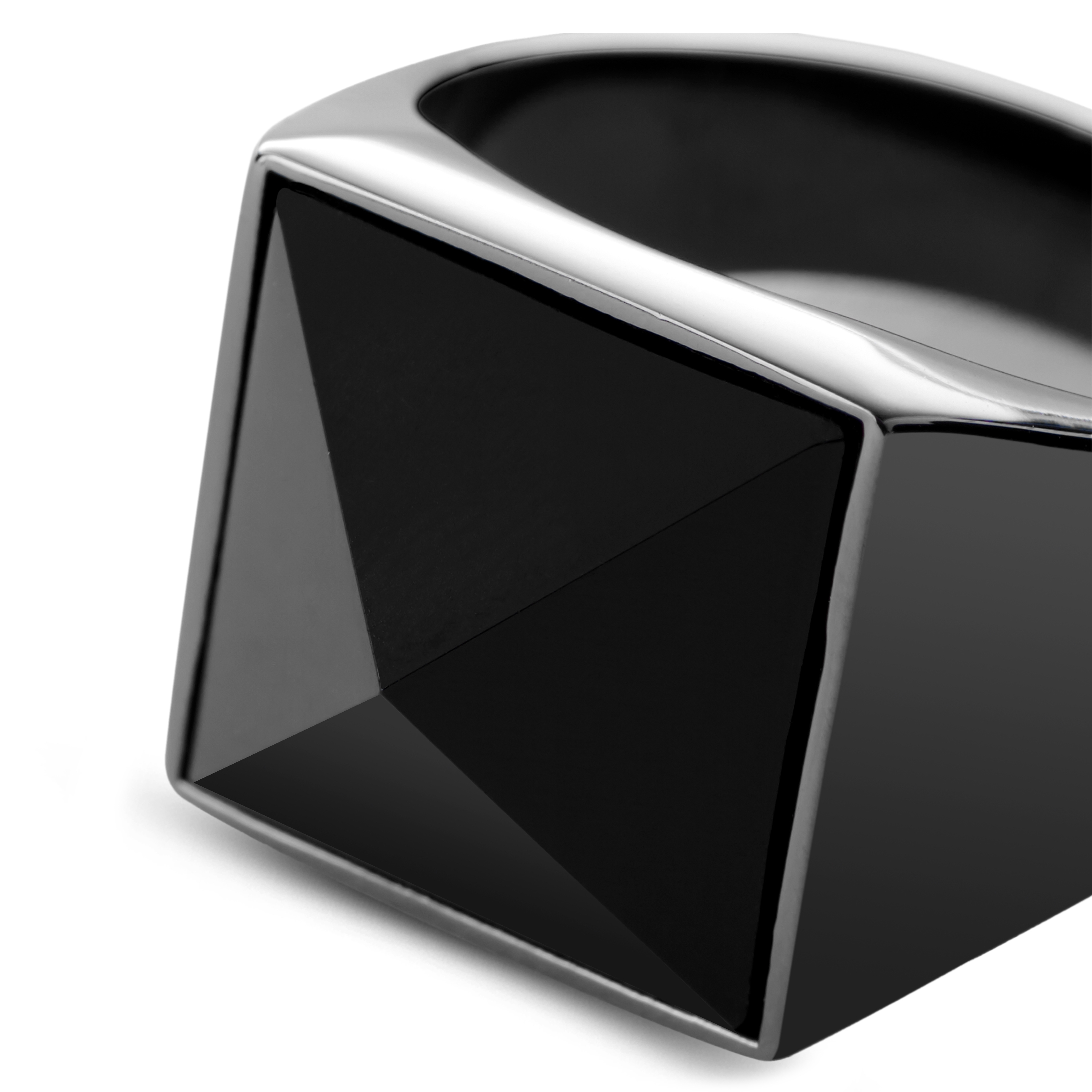 Lanie Gunmetalfarbener Makt Ring - 2