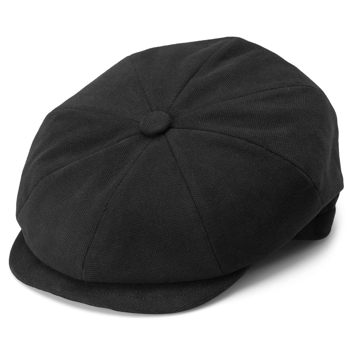 Moda Black Cotton Newsboy Cap In stock! Fawler