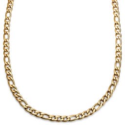 Essentials | 10 mm Gold-tone Figaro Chain Necklace