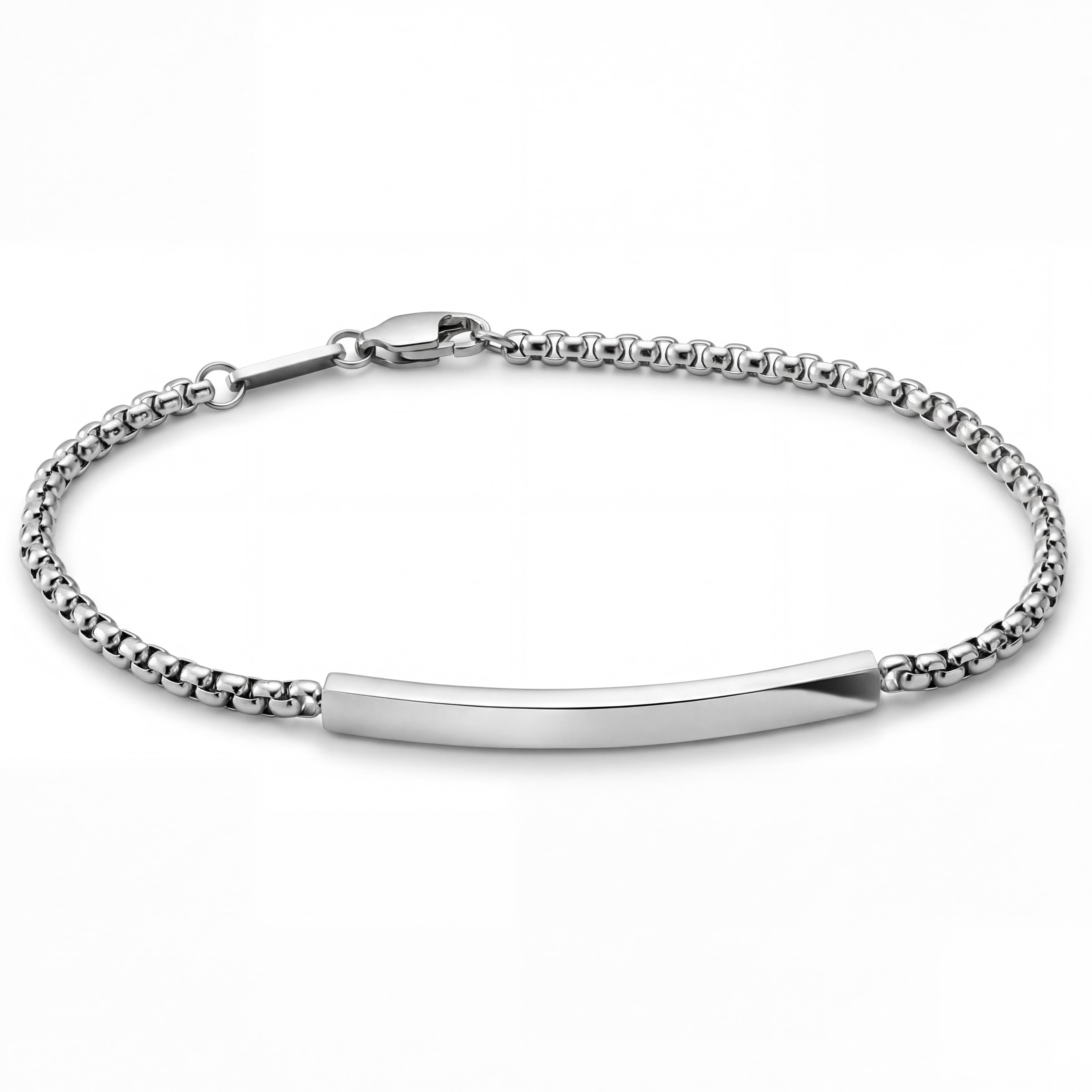 New Classics | Gourmette en acier inoxydable argenté - 4 mm - 1