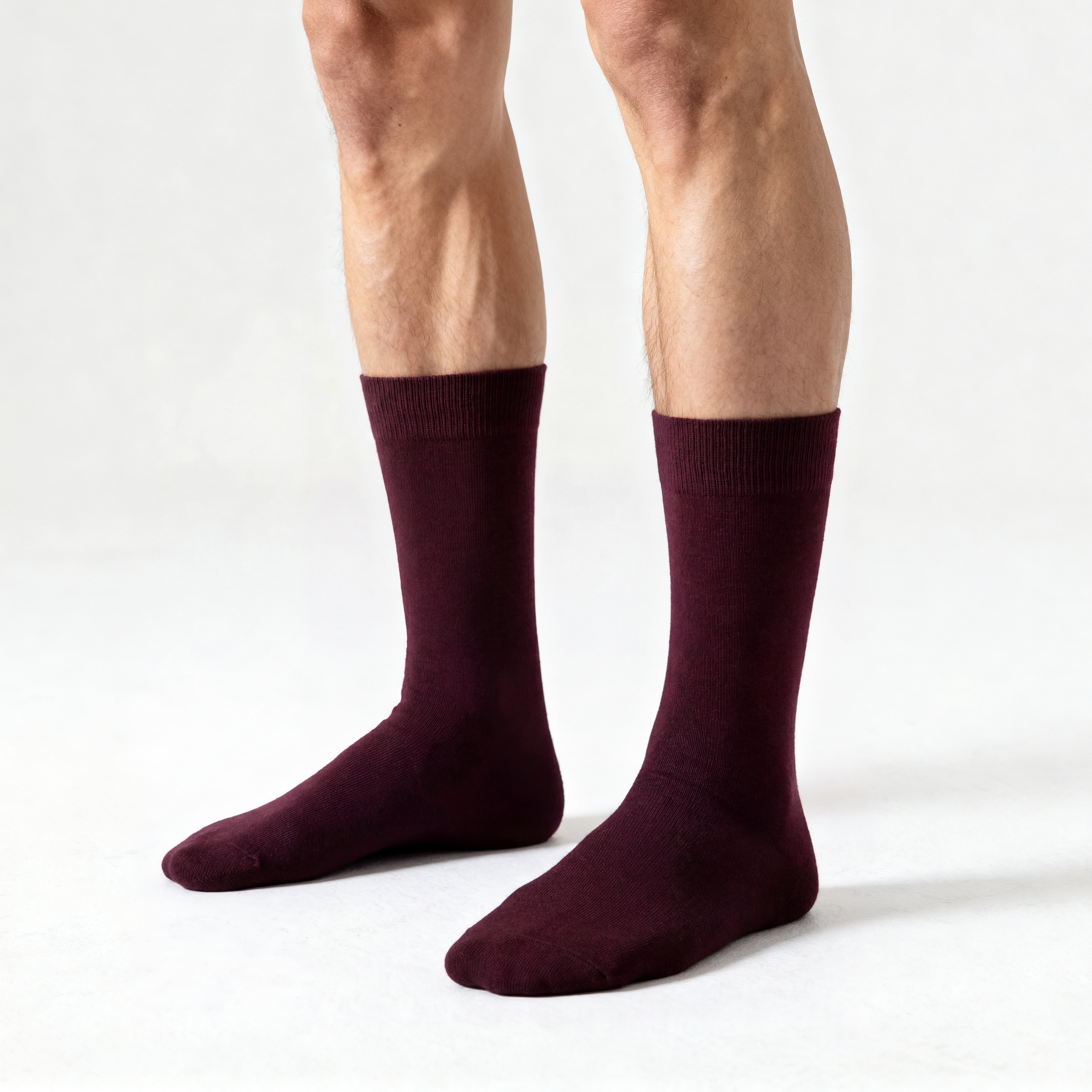 TrueFeel | Lot de 3 paires de chaussettes rouge cramoisi en bambou - 3