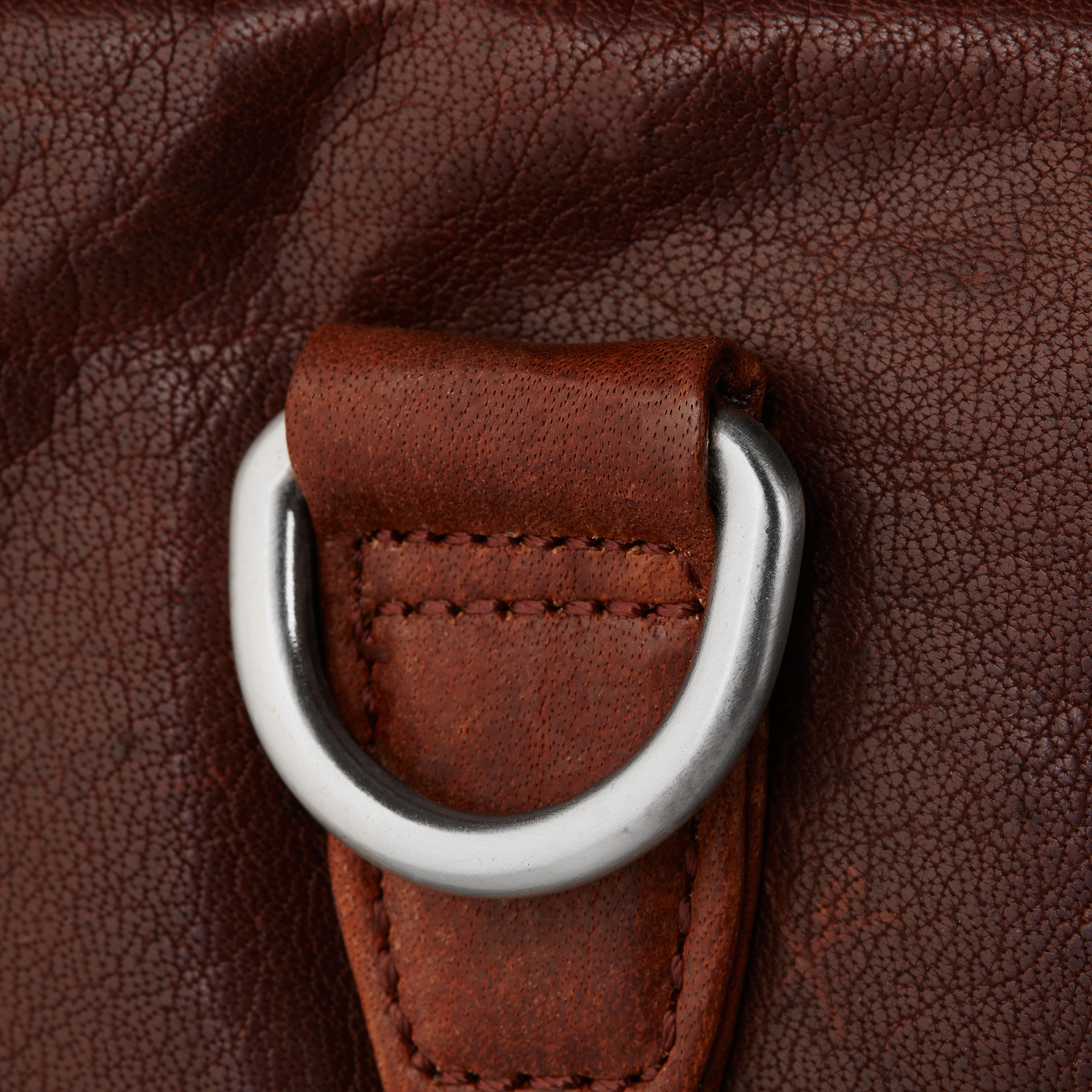 Borsa Montreal Executive in pelle marrone chiaro con doppia zip - 11