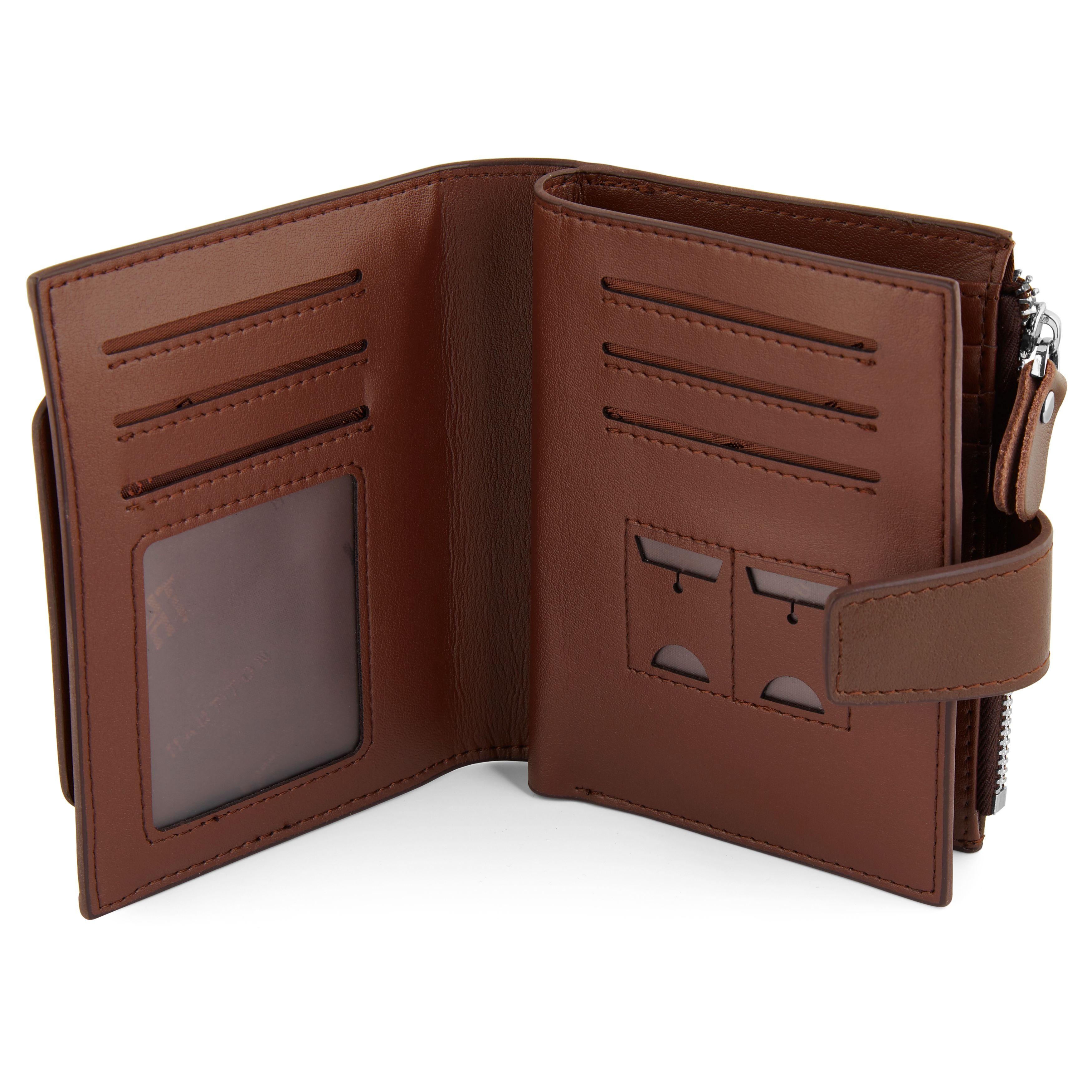 Braune Leder Reisegeldbörse - 3