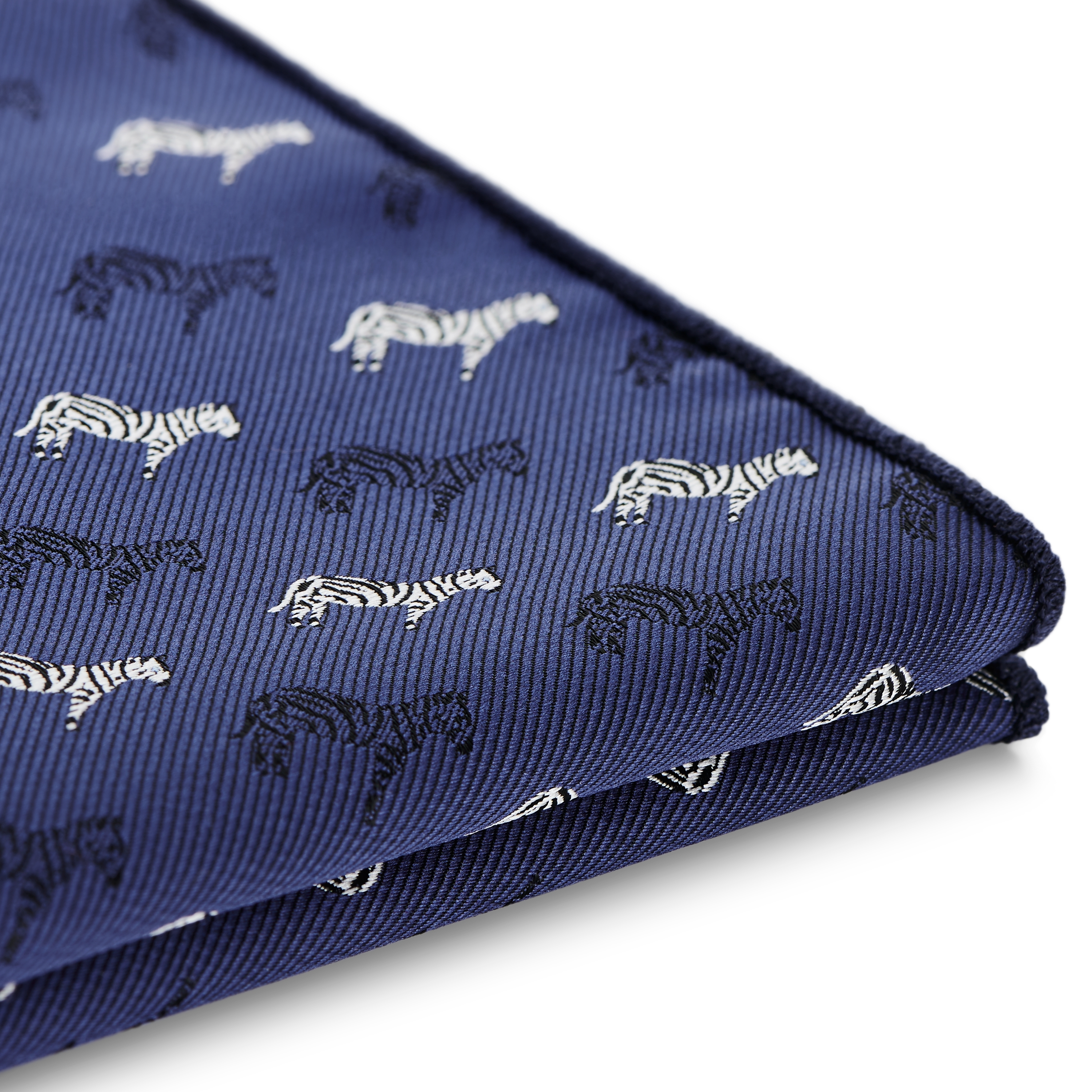 Zoikos | Lenço de Bolso Zebra Azul - 3