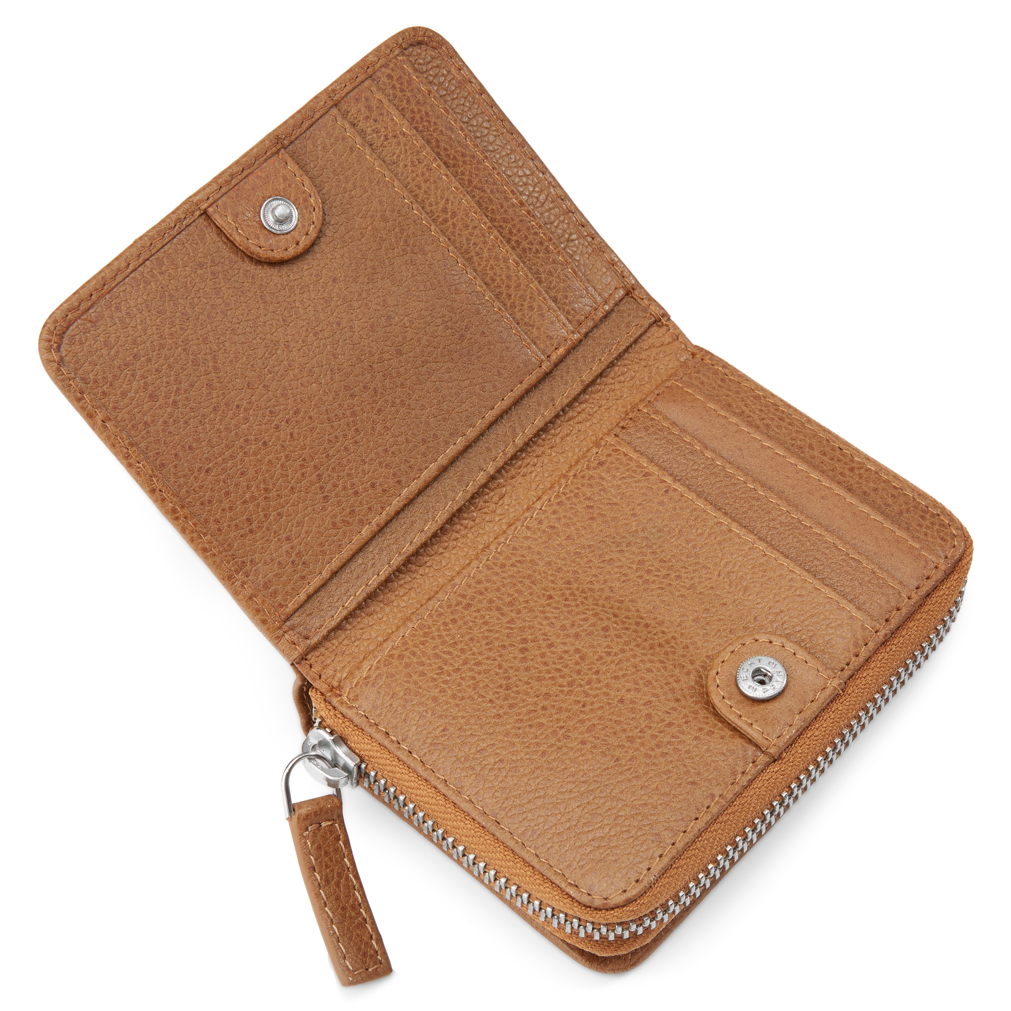 Cartera de cuero marrón claro con bloqueo RFID Lorn - 6