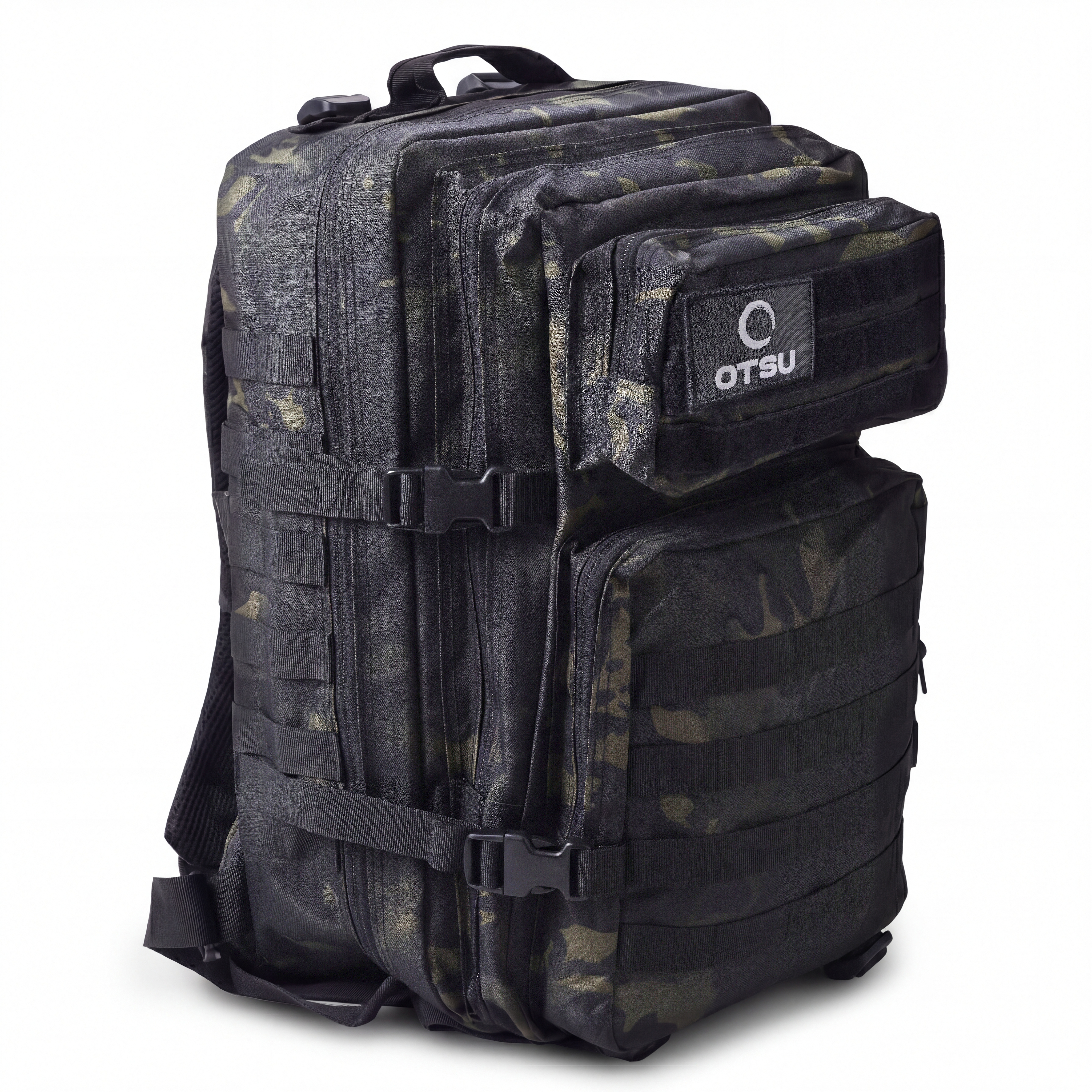 Expedition | Dunkel getarnter taktischer Rucksack mit 40 L Volumen und Patch-Fläche - 2