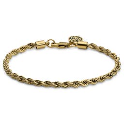 Essentials | 4 mm Gold-Tone Rope Chain Bracelet