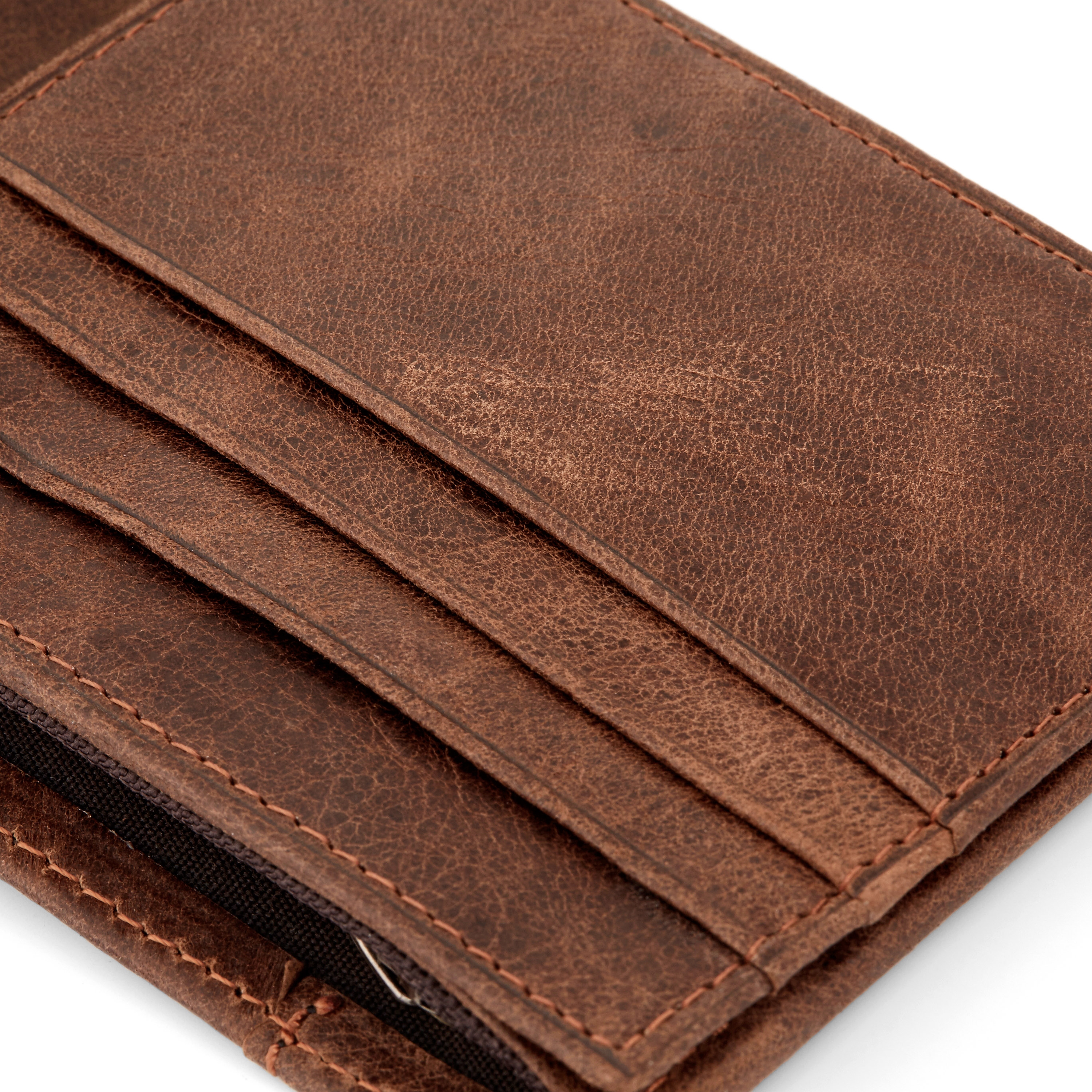 Brun Dubbelvikt Plånbok - 6