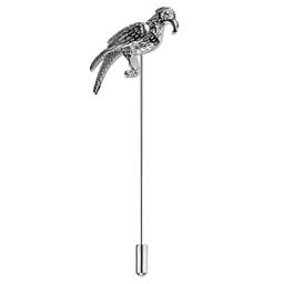 Silver-Tone Bird Lapel Pin