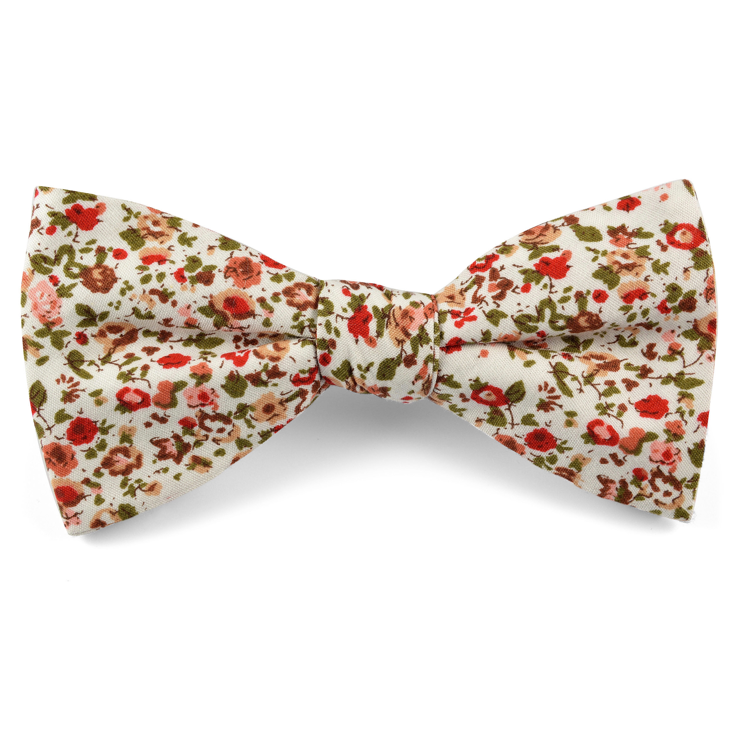 Rote Blumen Fliege aus Baumwolle - 1