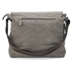 Borsa messenger da uomo in tela portatile 39,6 cm cartella Crossbody spalla grigio Evelina Borsa messenger da uomo in tela portatile 39,6 cm cartella Crossbody spalla grigio Evelina