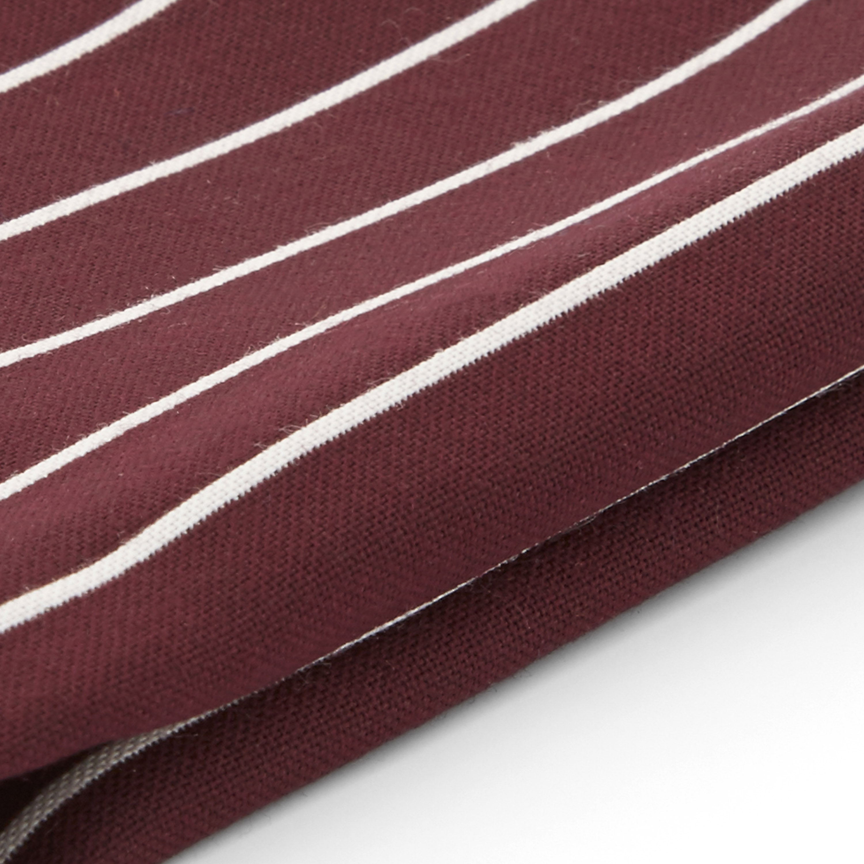 Burgunder Stripet Lommetørkle - 2