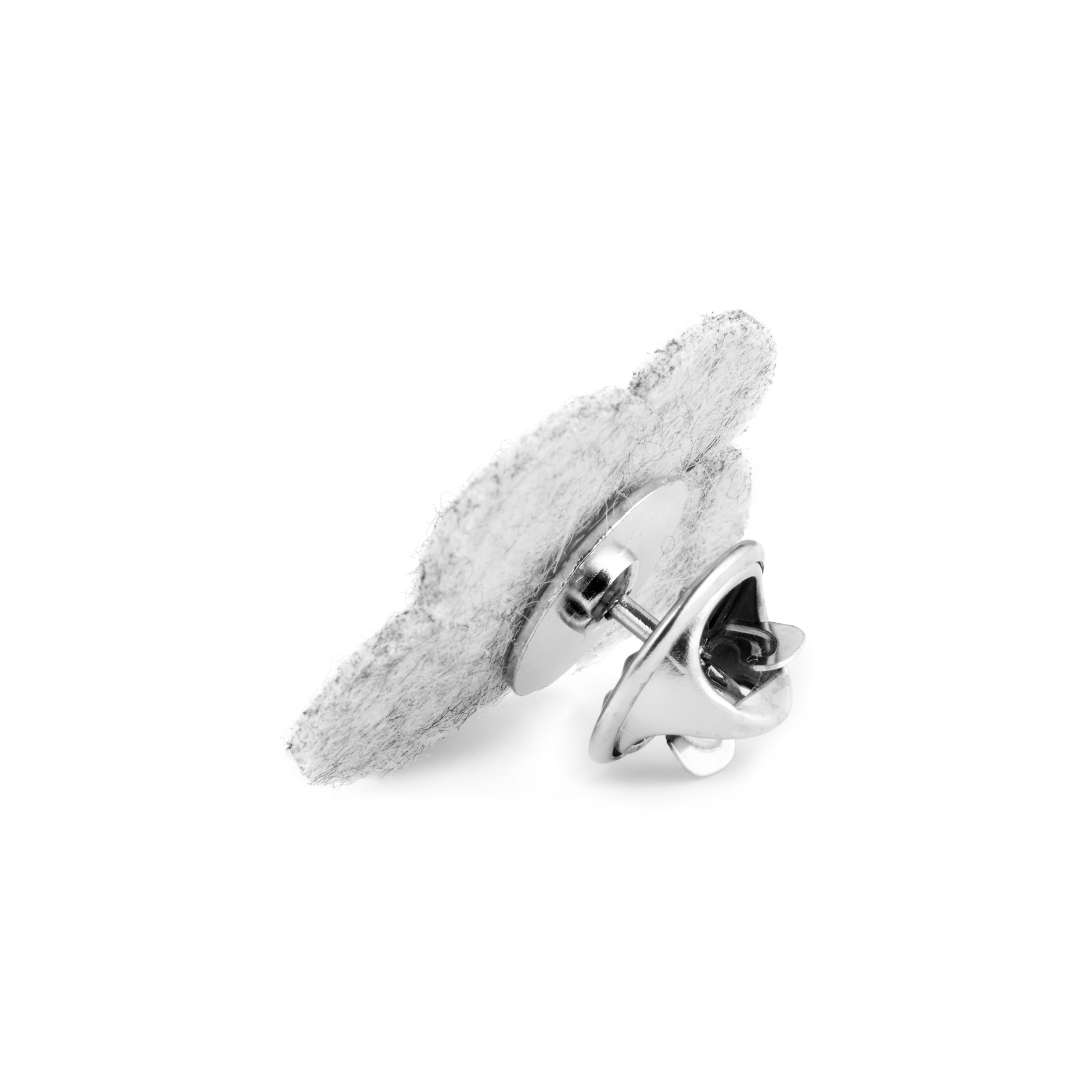 Blumen Revers Anstecker In Hell- & Dunkelgrau - 4