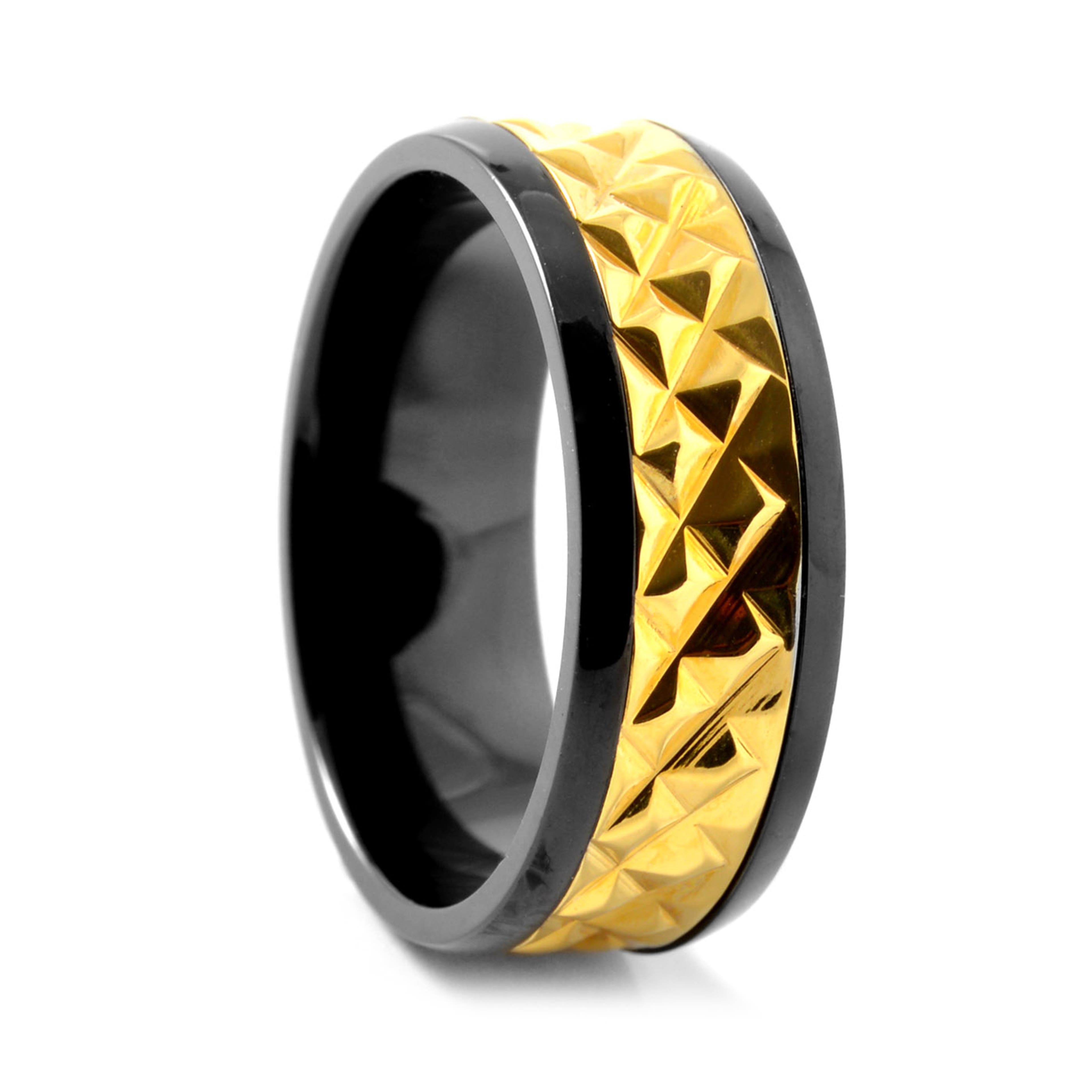 Bold Gold-Tone Titanium Ring | In stock! | Fort Tempus