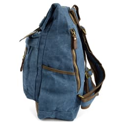 blue canvas and leather backpack Slate Wax 2.0 this roll The Summiter - Canvas Laptop
