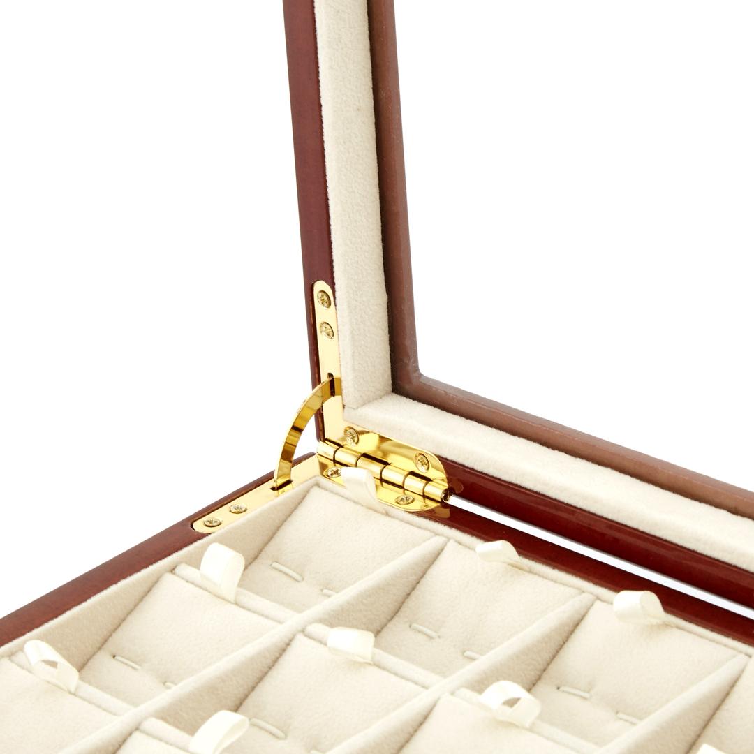 Scatola per gemelli in vetro premium per uomo Scatola per gemelli in vetro premium per uomo