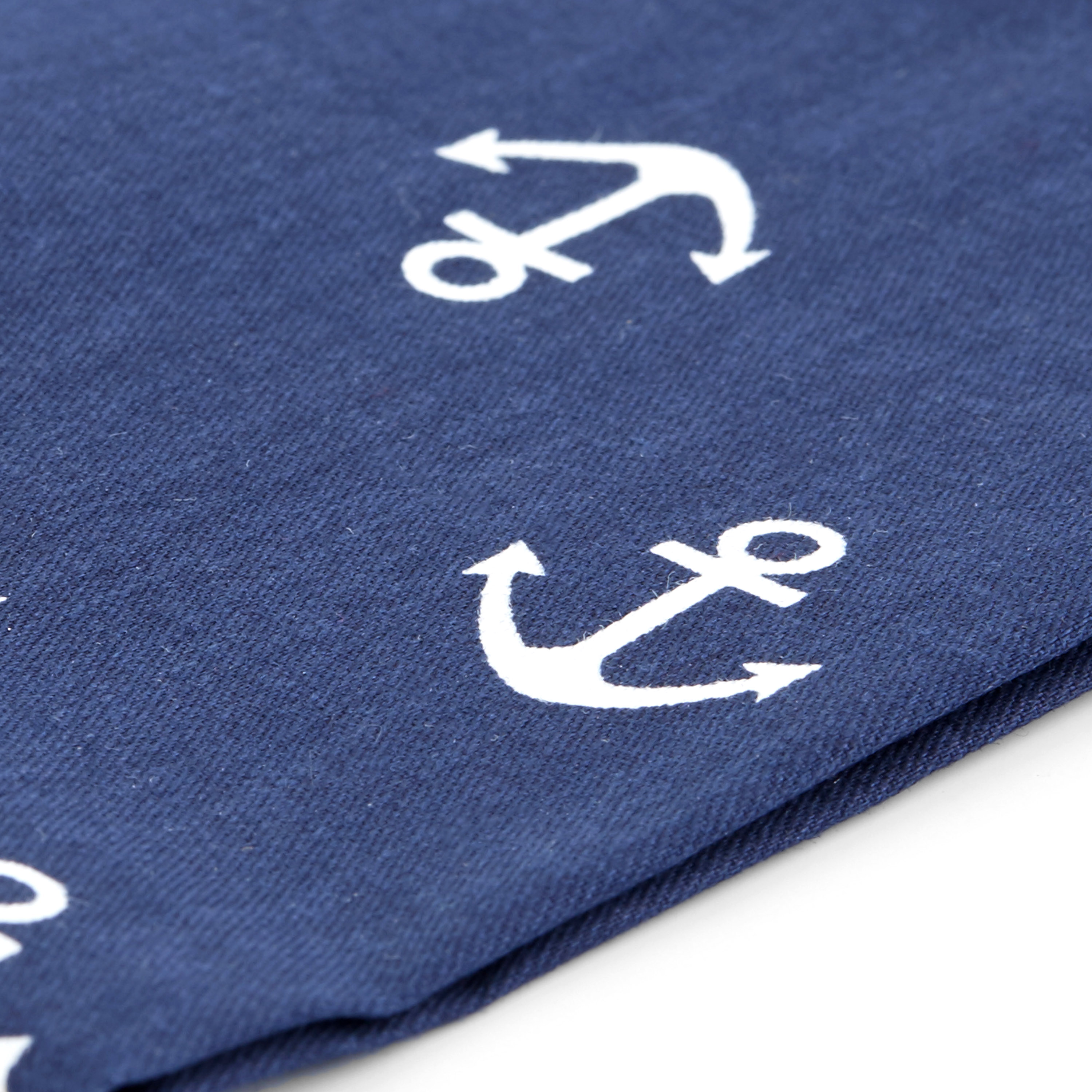 Dunkles Ankermotiv Einstecktuch - 2