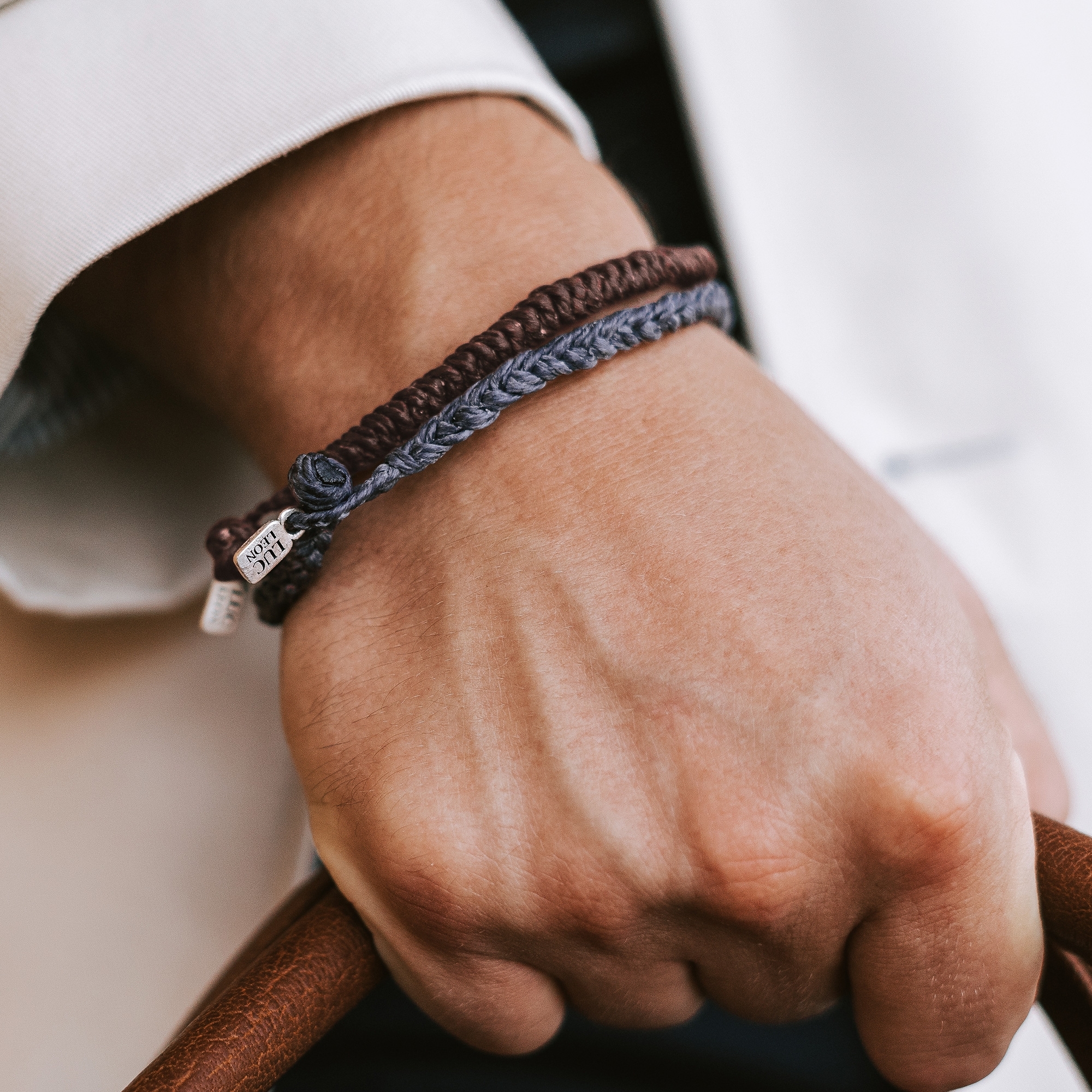 Temno rjava Astor 925 zapestnica - 6