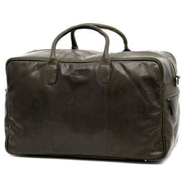 Montreal Olive Leather Duffel Bag