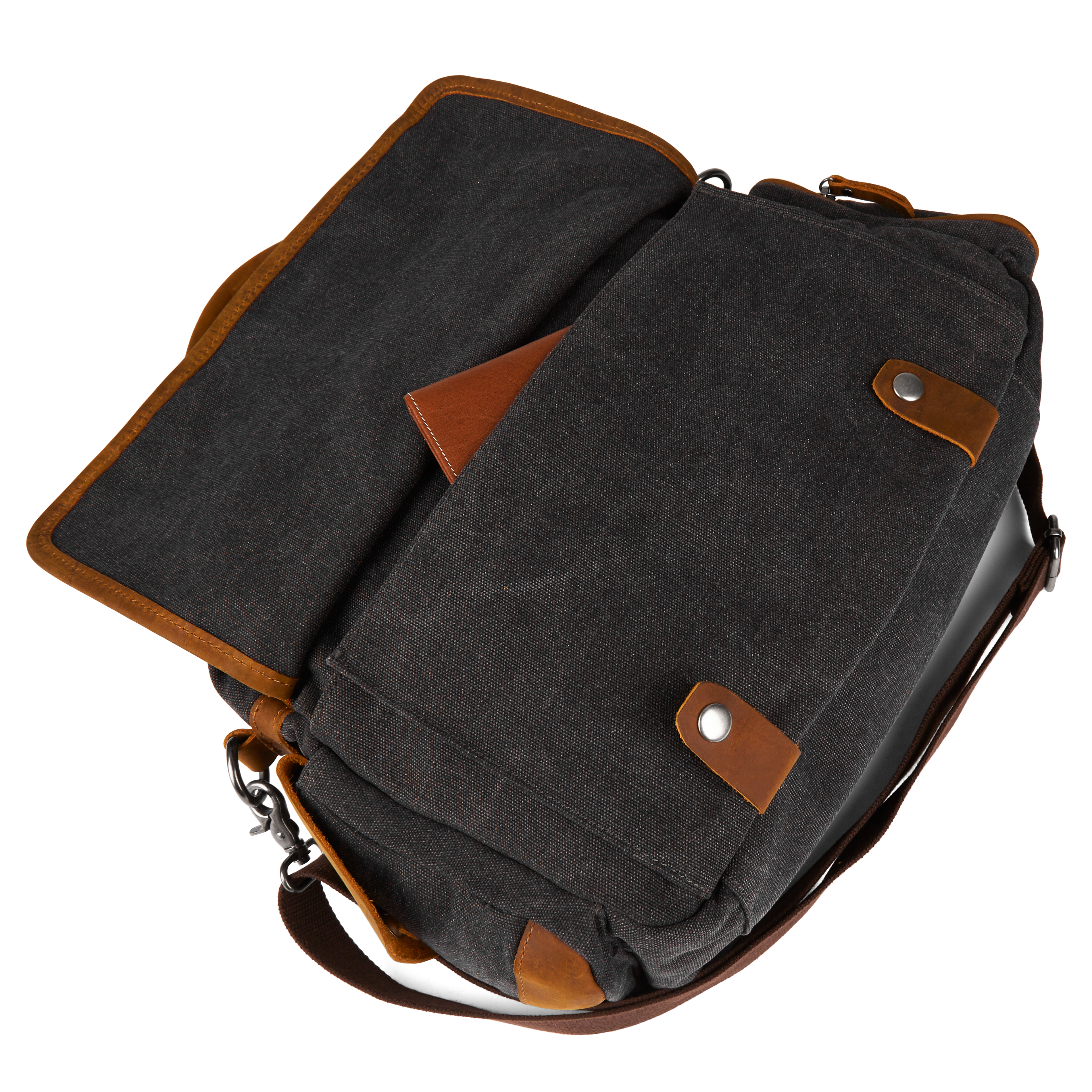 Sigurd Grey & Tan Laptop Bag - 8