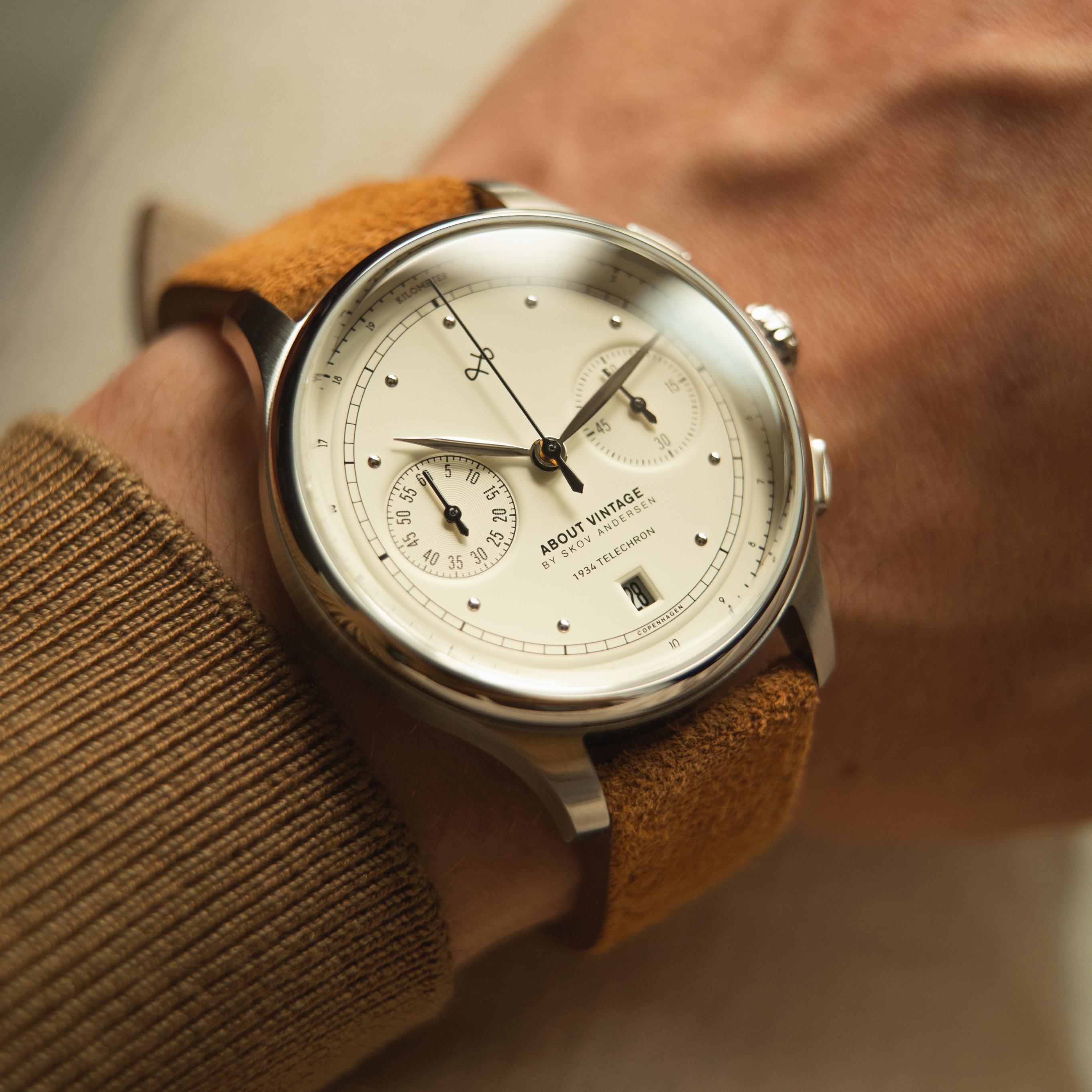 1934 Telechron | Kirurgisk stål og Off-White - 4