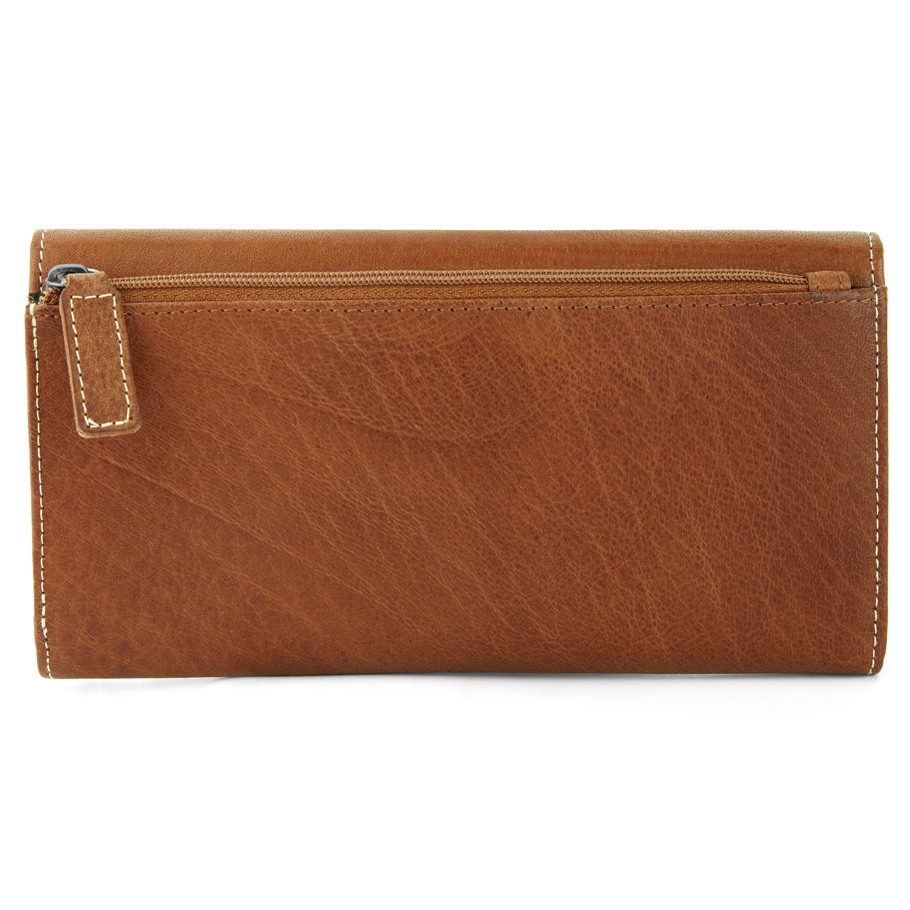 Oxford Lysebrun Trifold Skinnlommebok - 4