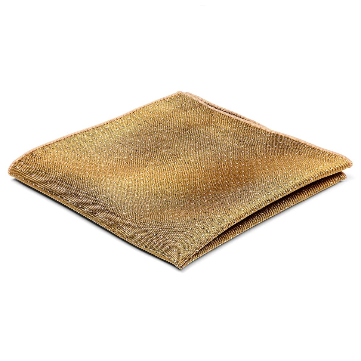 Silver Gold Bees Silk Pocket Square
