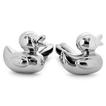 Zoikos | Silver-Tone Duck Cufflinks Zoikos | Silver-Tone Duck Cufflinks