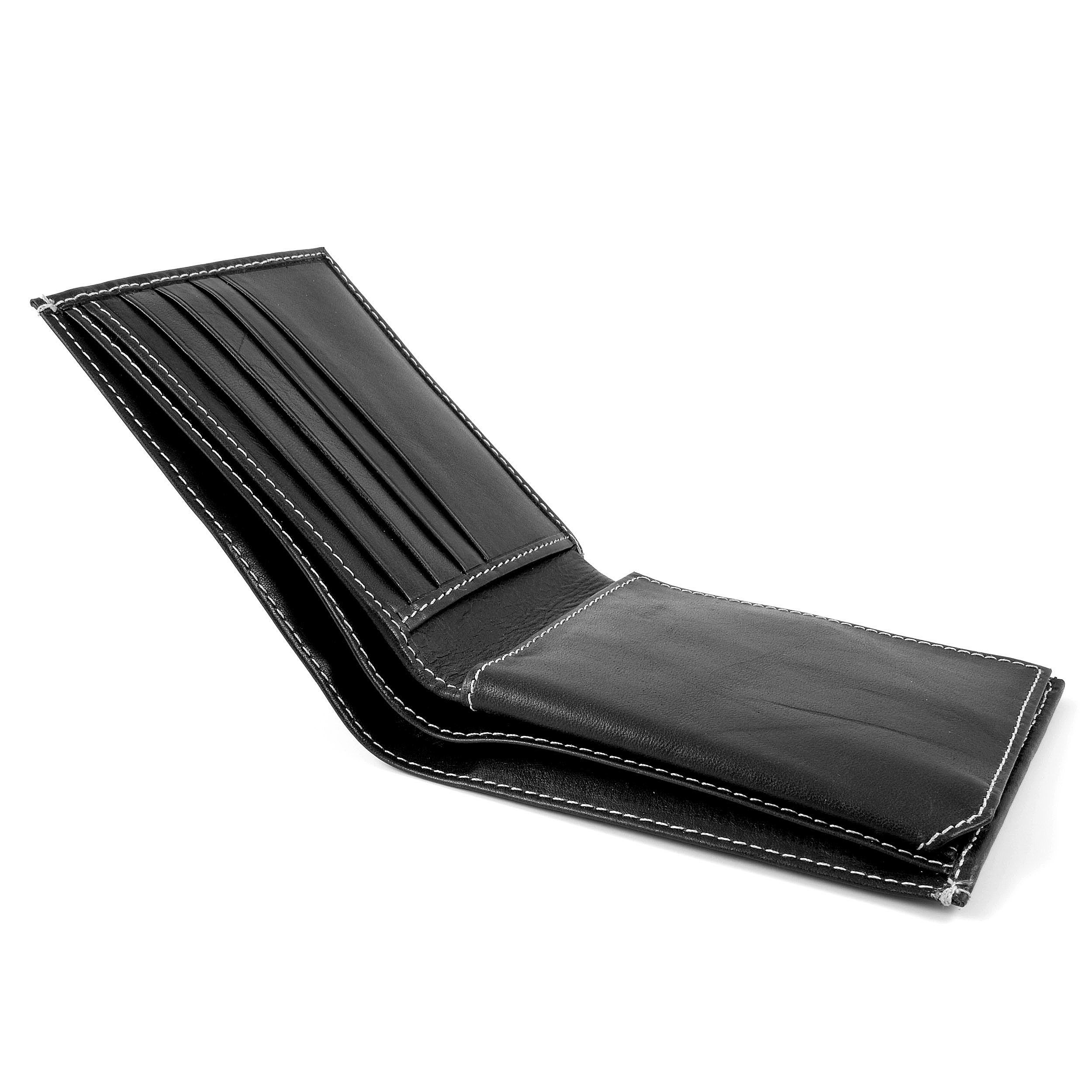 Portefeuille en cuir noir PRAMO  - 5