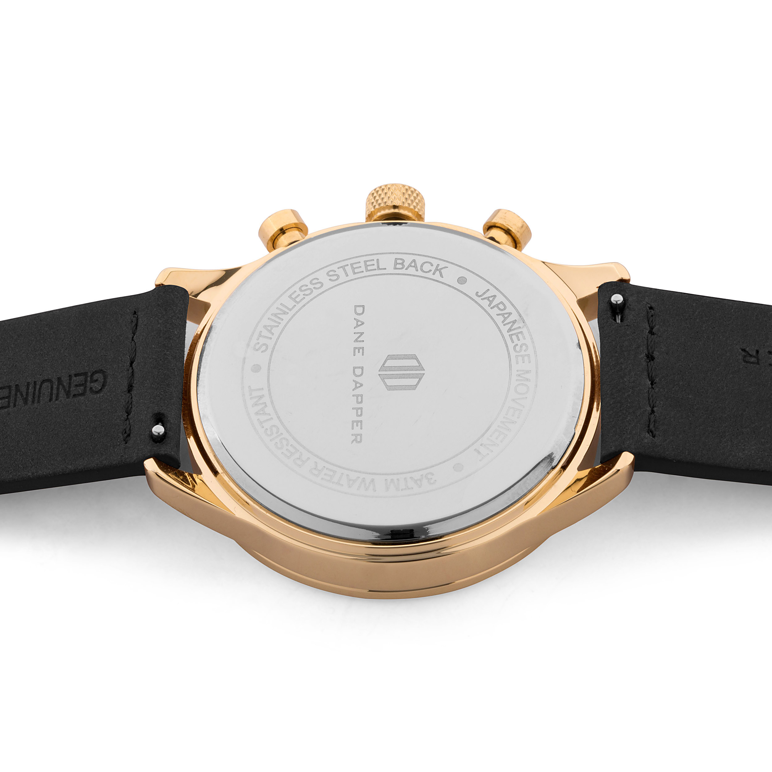 Black & Gold-Tone Accents Troika Watch - 4