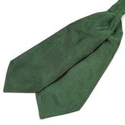 Green & White Polka Dot Silk Cravat