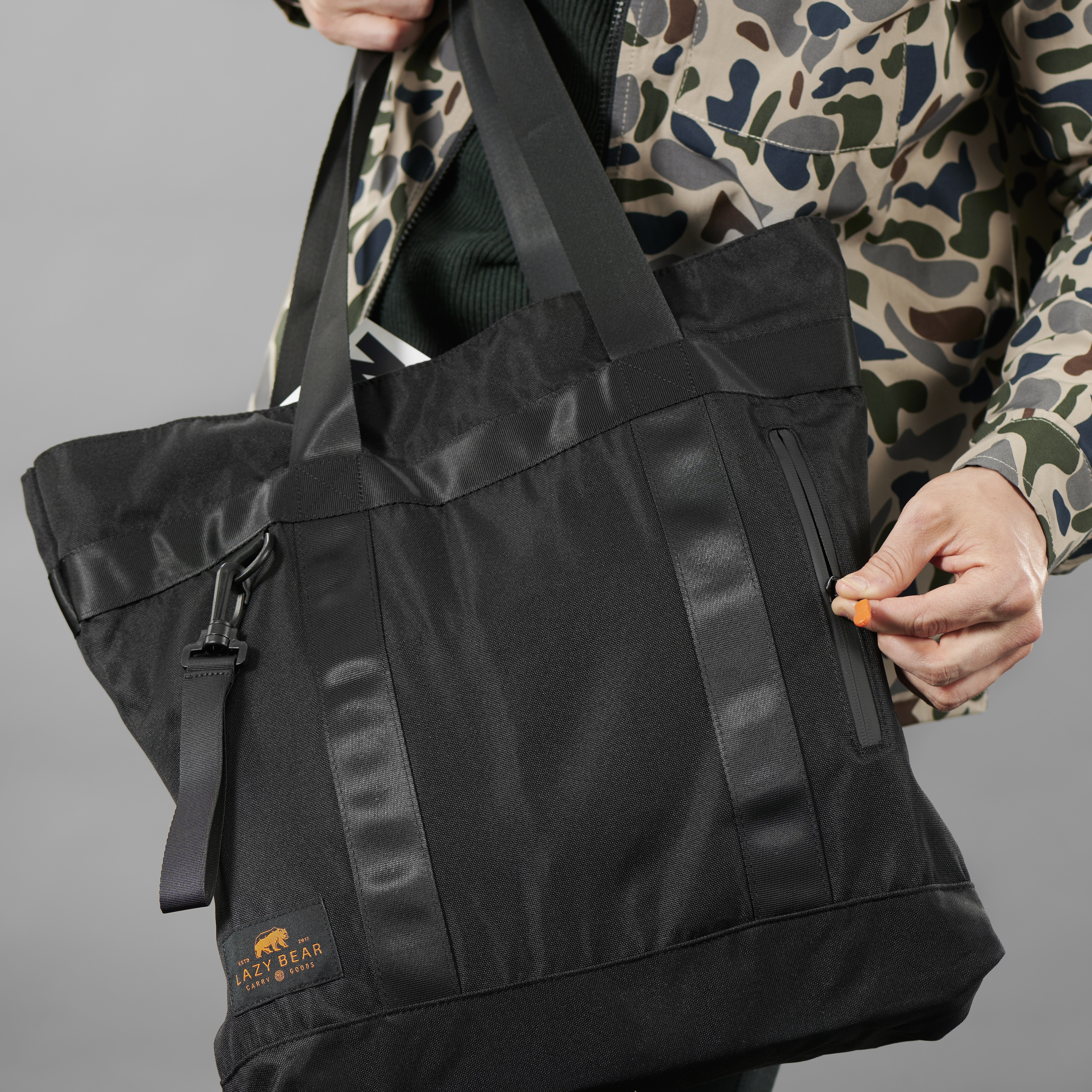 Lamair Black Foldable Tote Bag  - 6