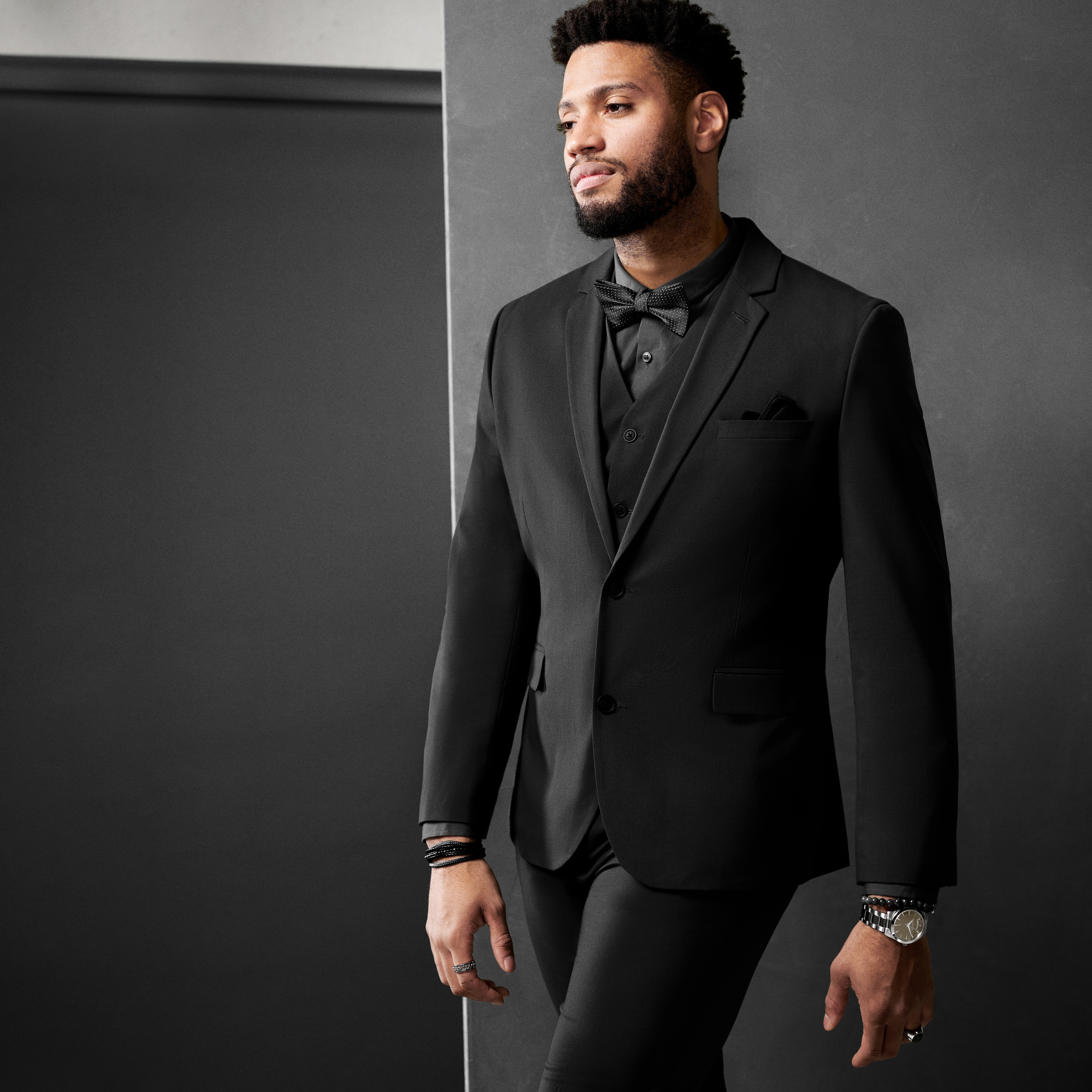 Eric | Barna és ezüst tónusú rozsdamentes acél karóra, nap- és dátumablakkal - 4